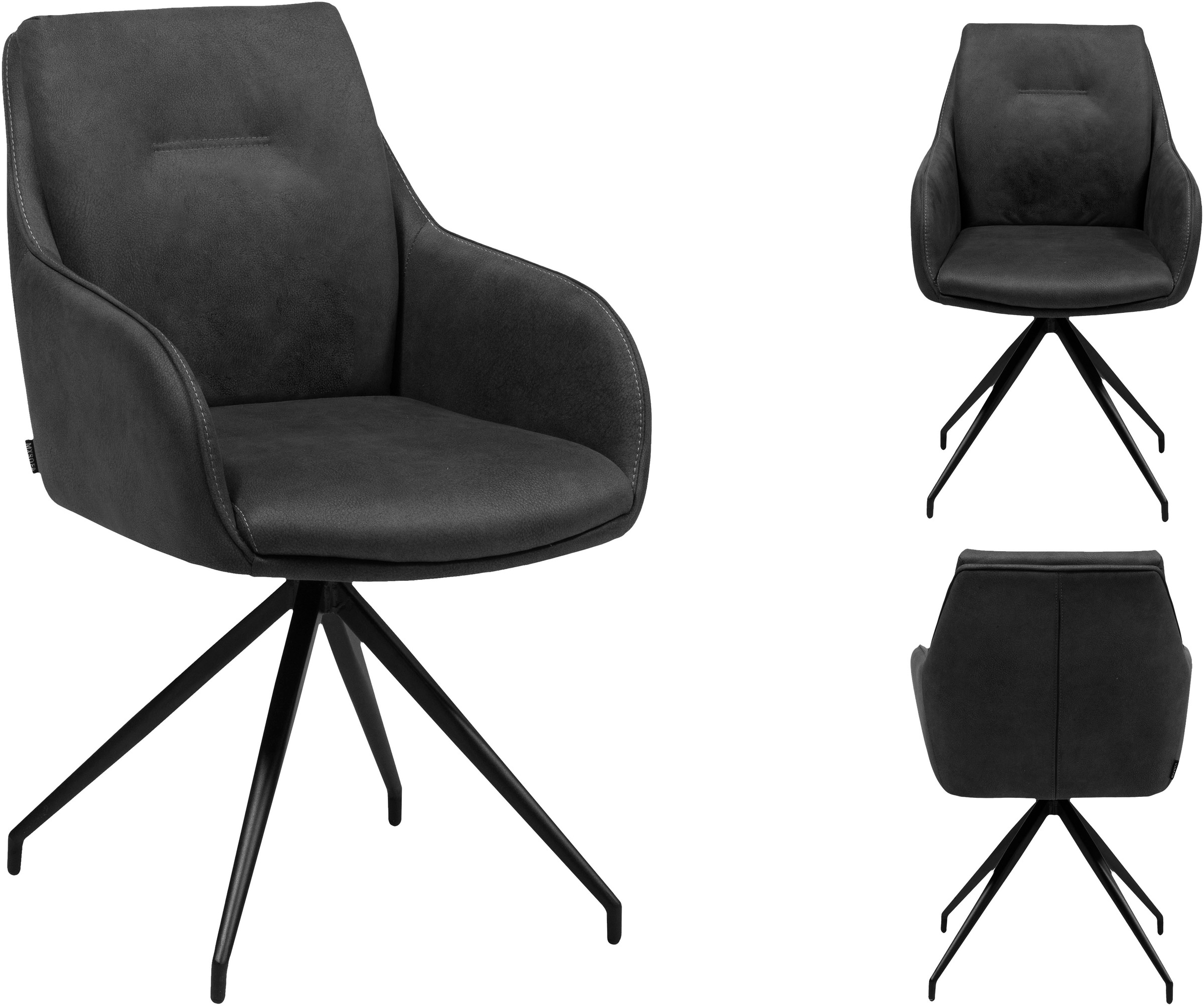 OMG Design Esszimmerstuhl »Tijn«, (Set), 1 St., Stoff, Drehstuhl, Armlehnenstuhl, pflegeleicht