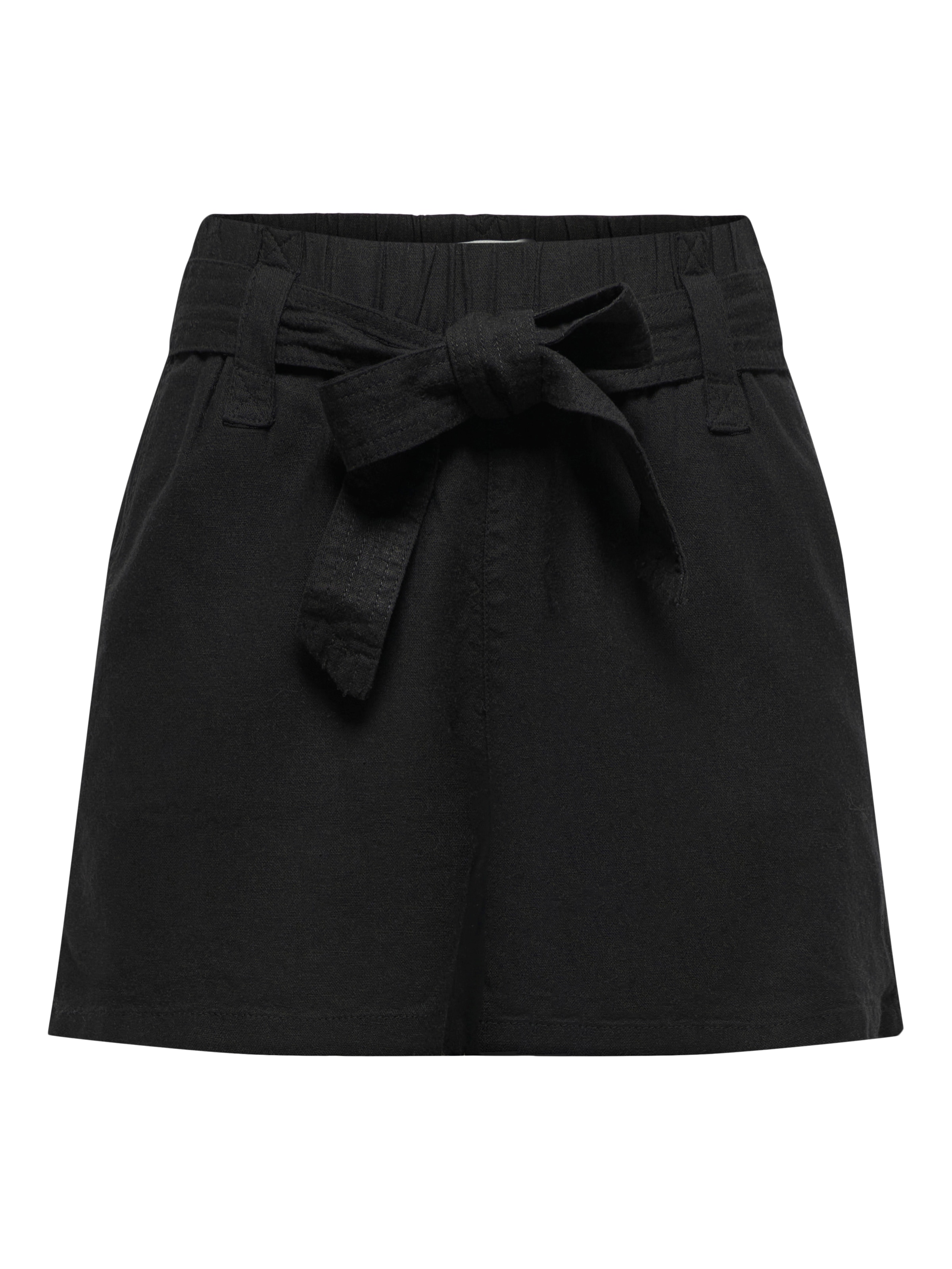 ONLY Shorts »ONLCARO HW LINEN BL BELT SHORTS CC PNT«, mit Leinen