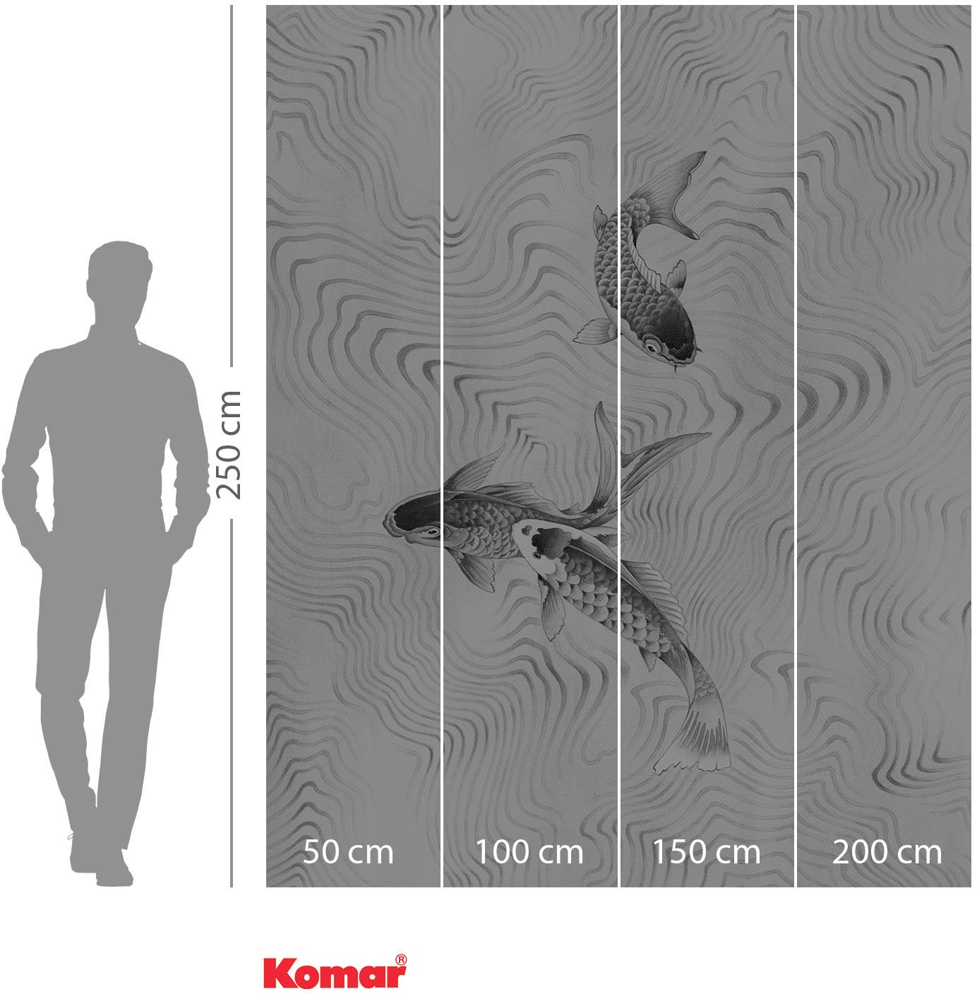 Komar Vliestapete »Digitaldruck Vlies - Perfect Pond - Größe 200 x 250 cm«, bedruckt, Wohnzimmer, Schlafzimmer