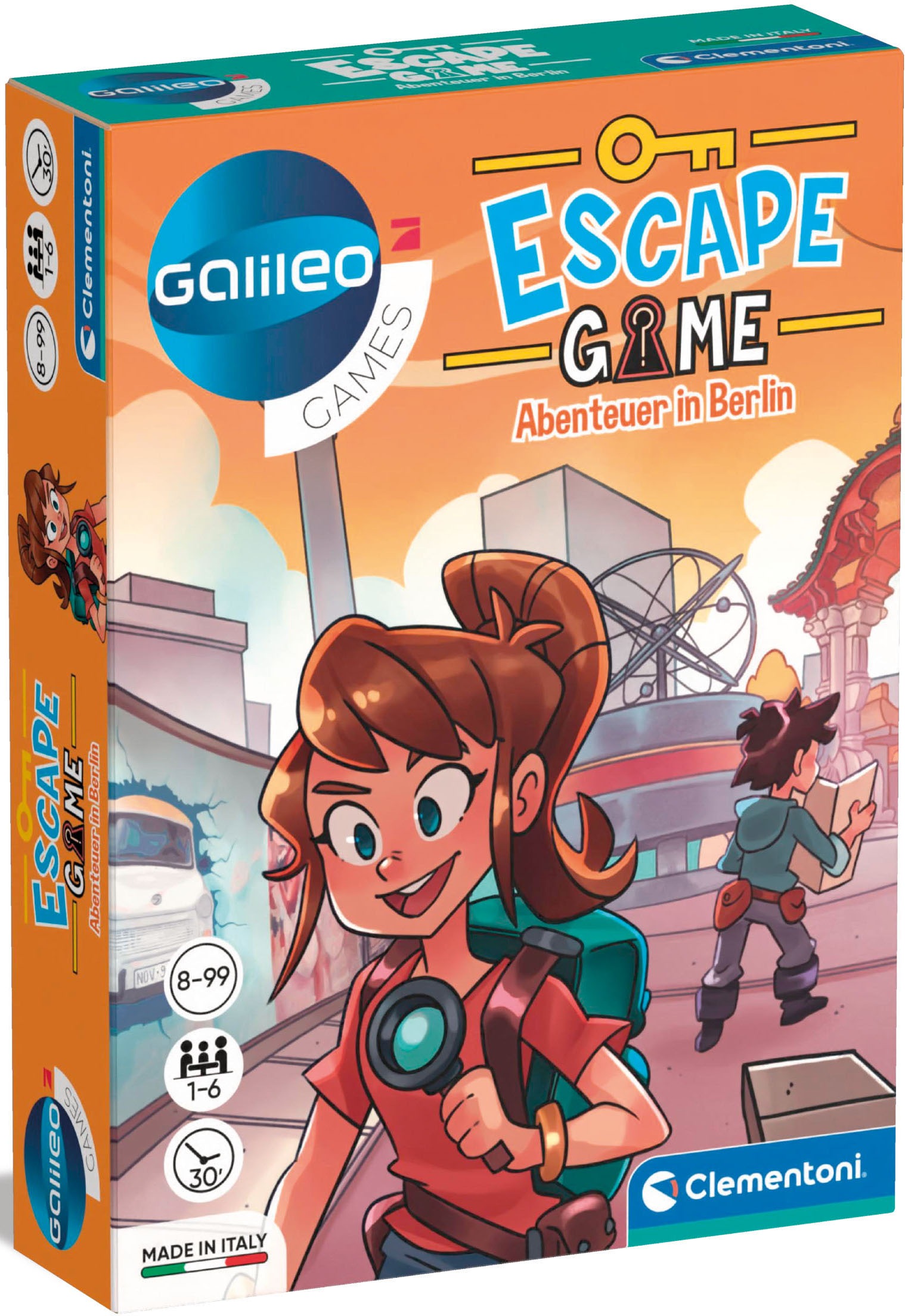 Clementoni® Spiel »Galileo, Escape Game Abenteuer in Berlin«, Made in Europe, FSC® - schützt Wald - weltweit