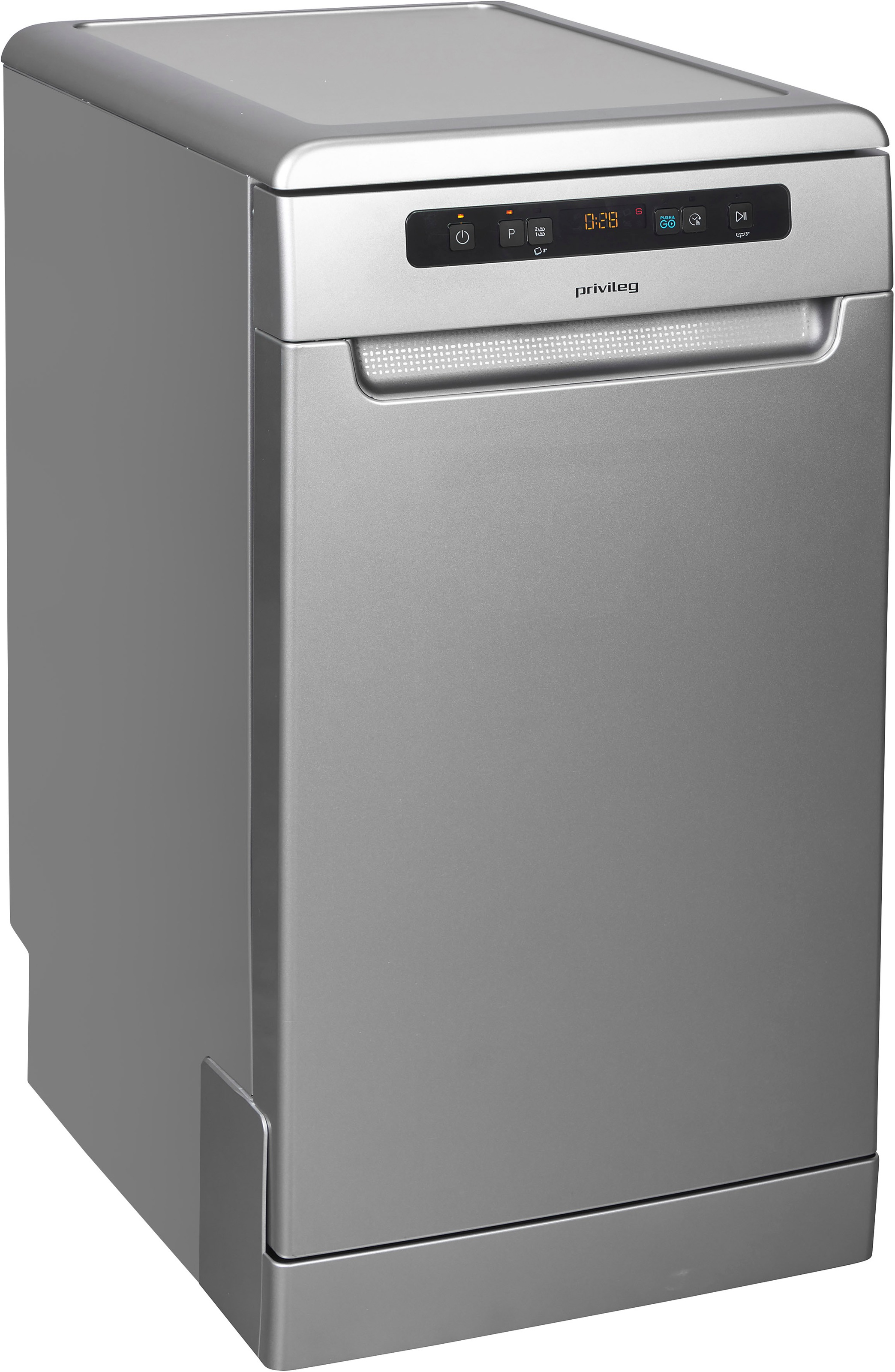 Privileg Standgeschirrspüler »PV2FC10BS7A0S«, 10 Maßgedecke, Auto Door - automatisches Türöffnungssystem (abschaltbar)