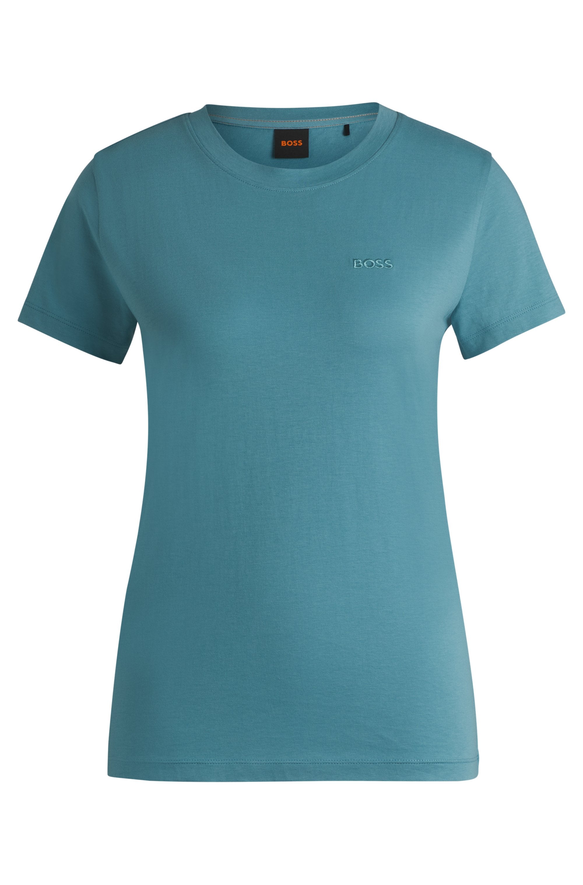 BOSS ORANGE T-Shirt »Esogo MA Premium Damenmode«, mit BOSS Logostickerei