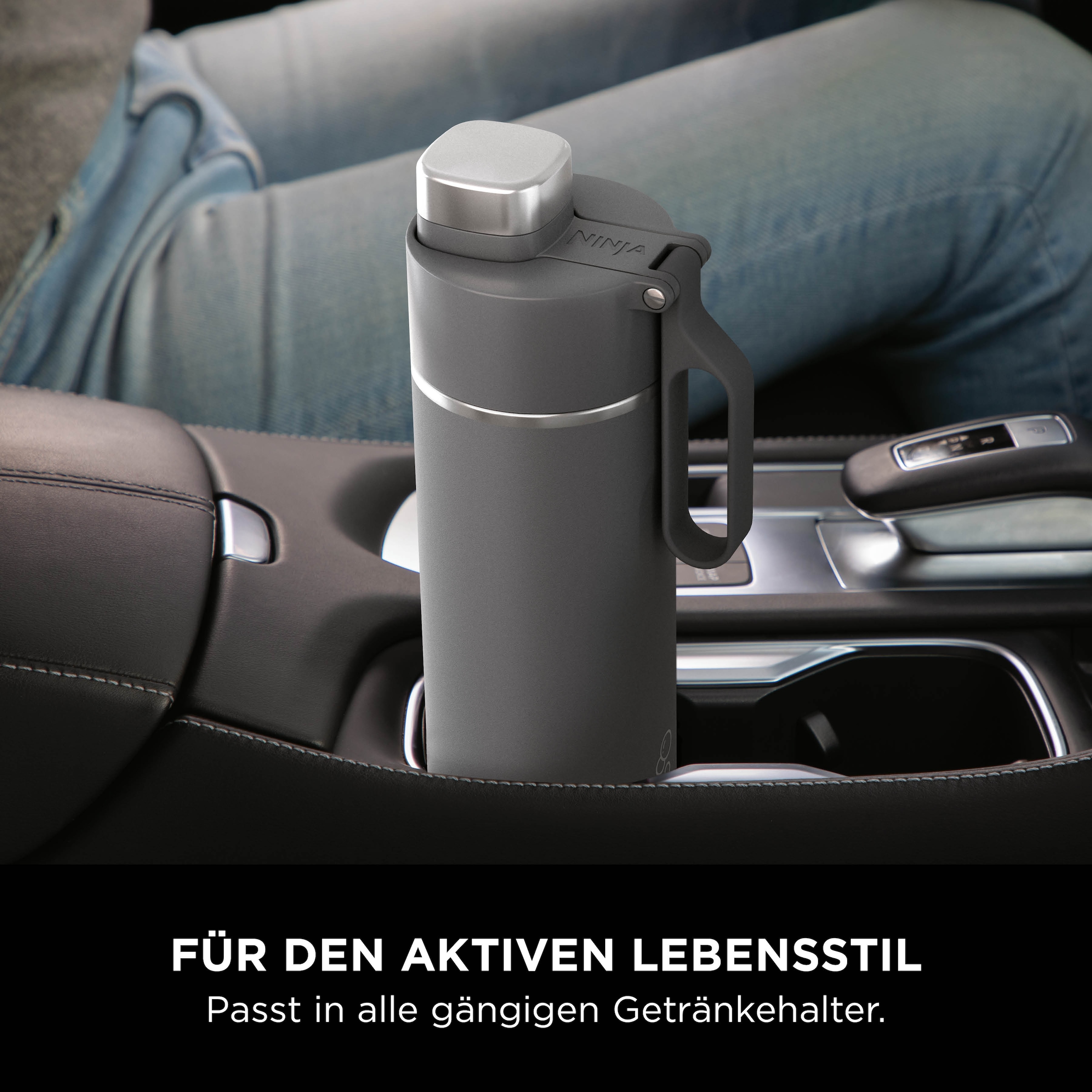 NINJA Isolierflasche »Ninja Thirsti Reiseflasche –  530 ml DW1801EUU / 700 ml DW2401EUU« Getränke bleiben 24 Stunden kalt, 12 Stunden heiß, Eis hält 2 Tage