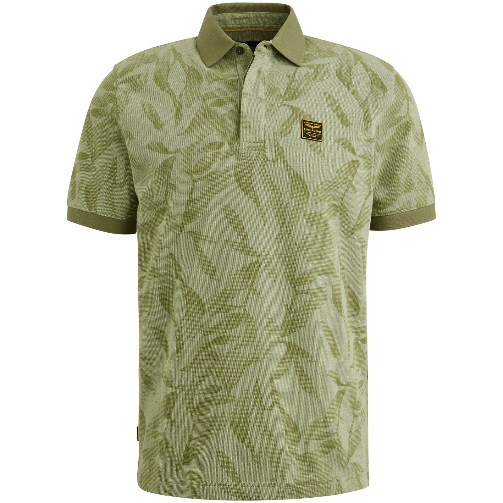PME LEGEND Poloshirt »Short sleeve polo two tone pique printed«, mit All-Over Print