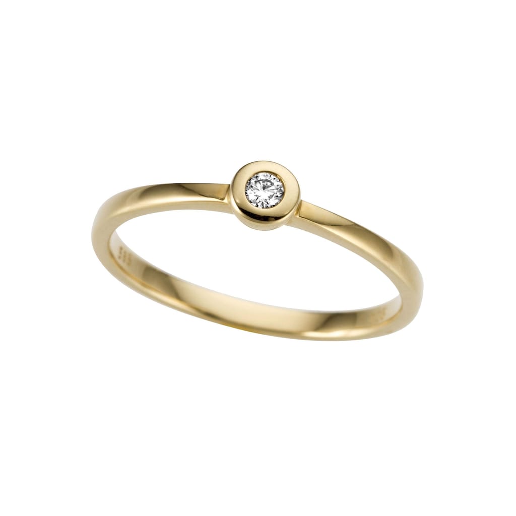 Firetti Goldring »Schmuck Geschenk Gold 333 Damenring Verlobungsring Goldring Solitär«, mit Brillant