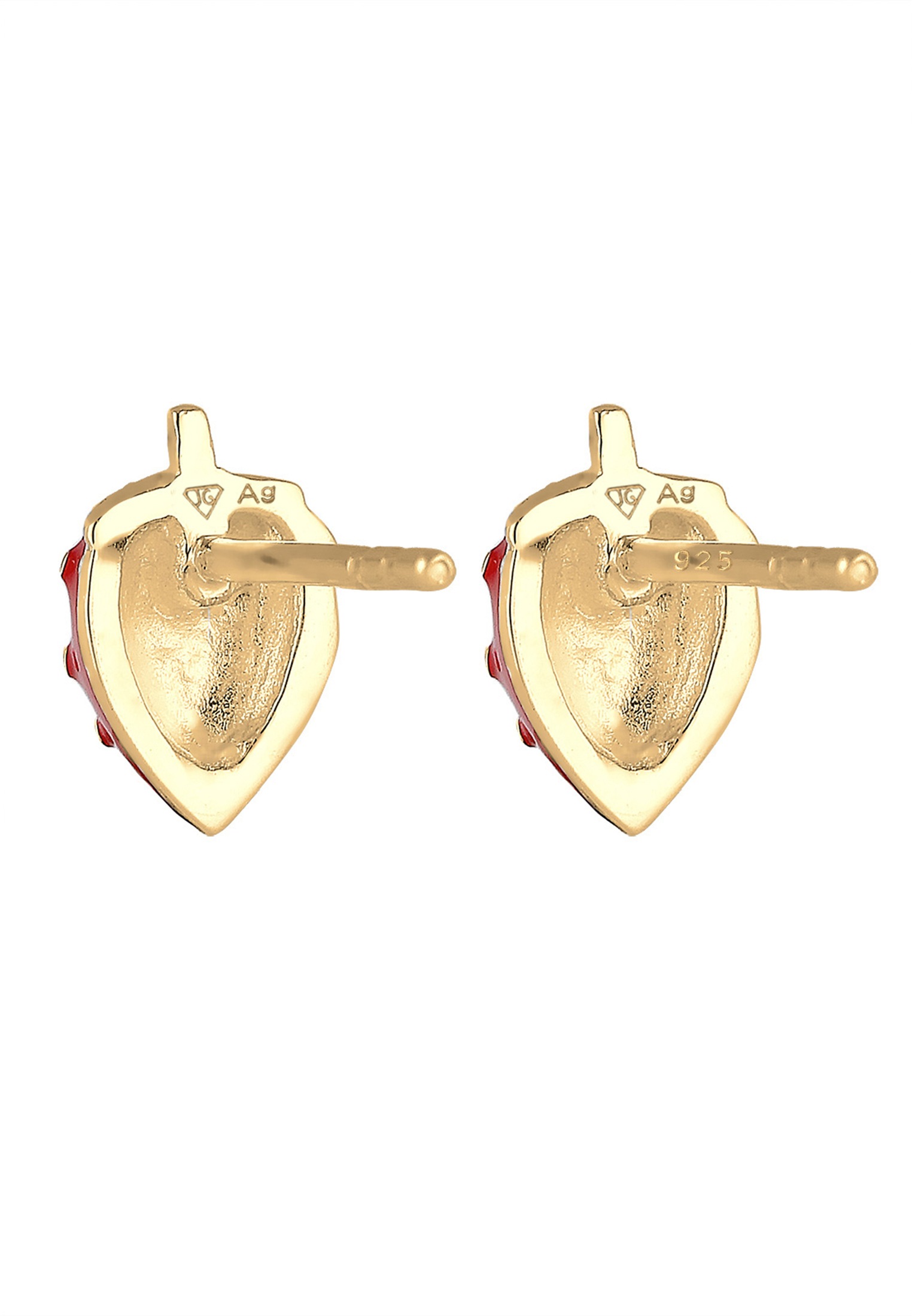 Elli Paar Ohrstecker »Ohrringe Kinderschmuck Erdbeere Früchte 925 Sterling Silber«