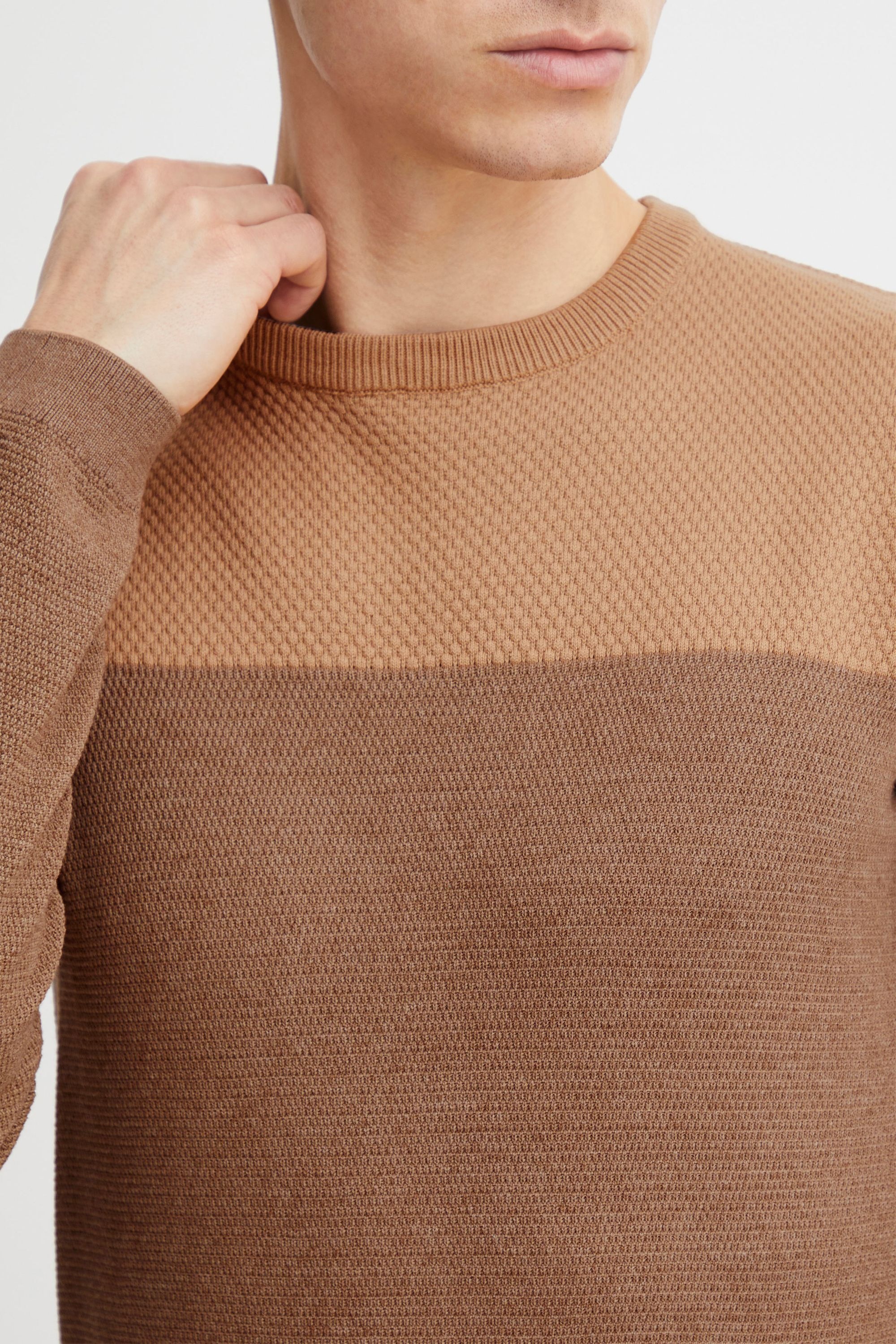 Indicode Strickfleece-Pullover »Strickpullover IDLabel«