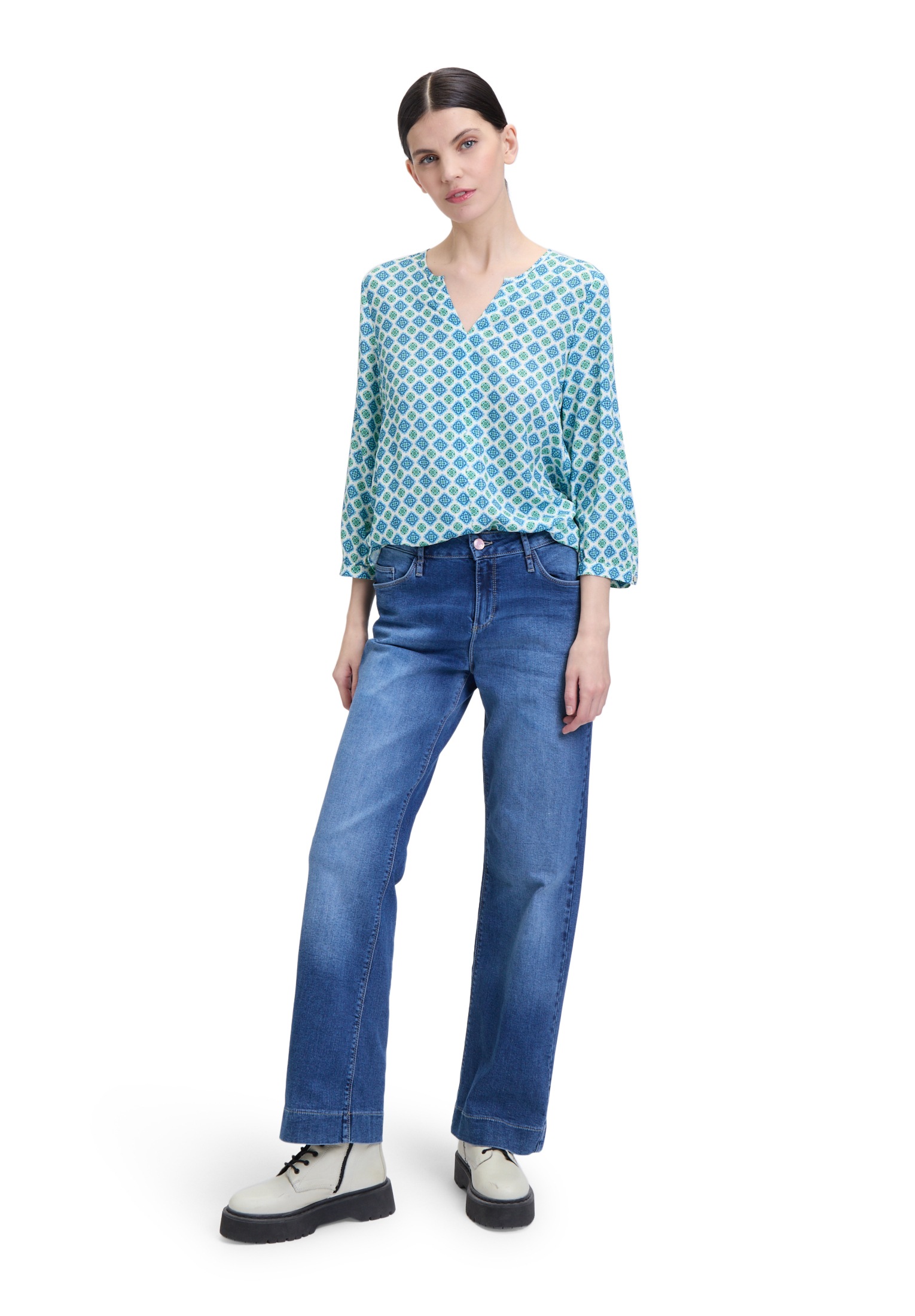 Cartoon Klassische Bluse »Casual-Bluse mit Muster«