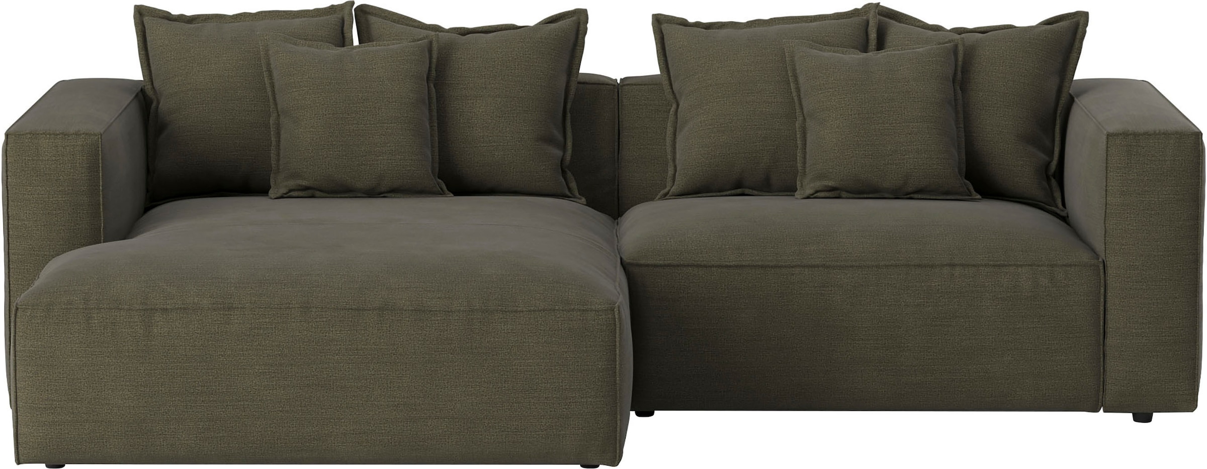 INOSIGN Ecksofa »Cowboy L-Form«, mit 6 Kissen, kubisches Sofa