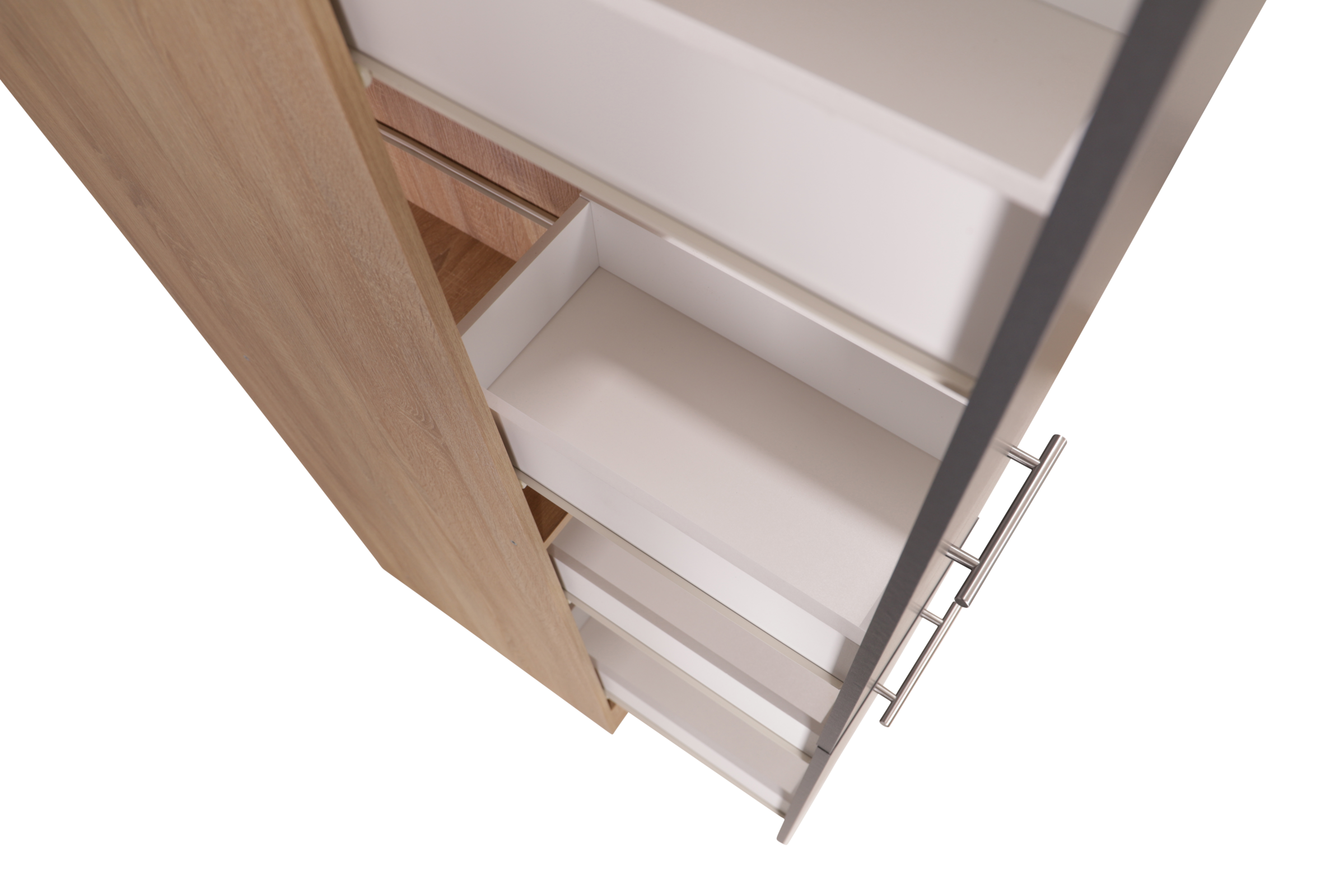 RESPEKTA Apothekerschrank »Merle« Breite 30 cm, Metallstangengriffe, Höhe 200 cm