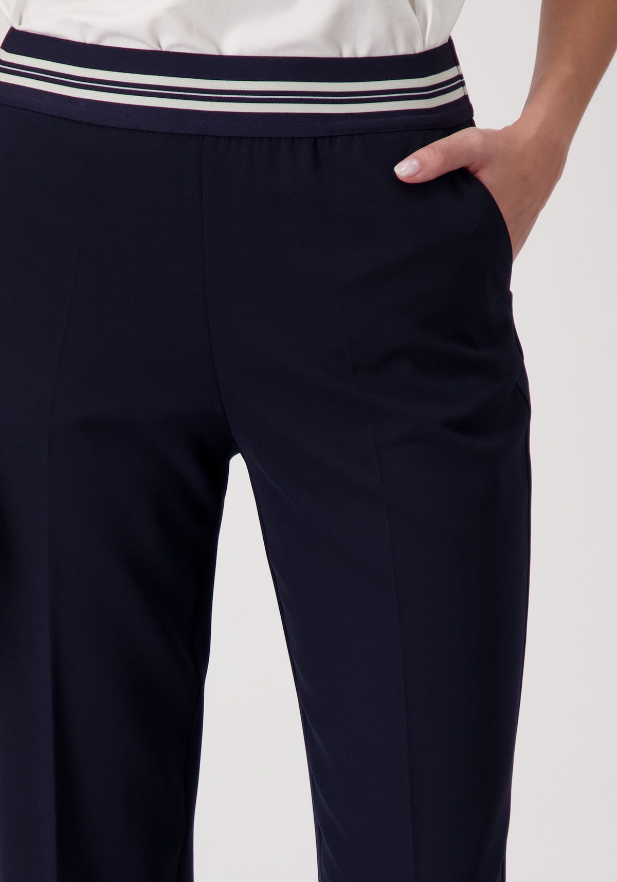 Monari Palazzohose, mit Gummizugbund