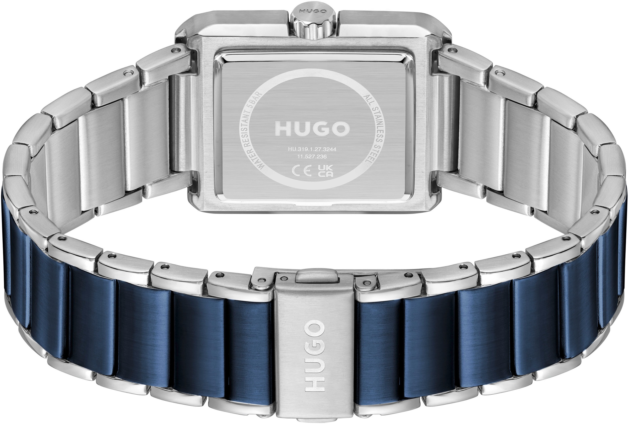 HUGO Quarzuhr »#THRIVE ANALOG«, Armbanduhr, Herrenuhr, analog, Edelstahlarmband