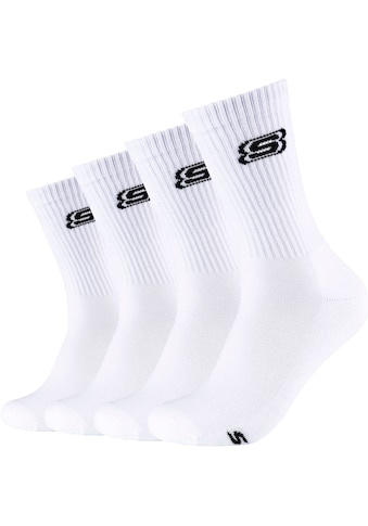 Socken, (Packung, 4 Paar), Verstärkte Ferse & Spitze für lange Haltbarkeit