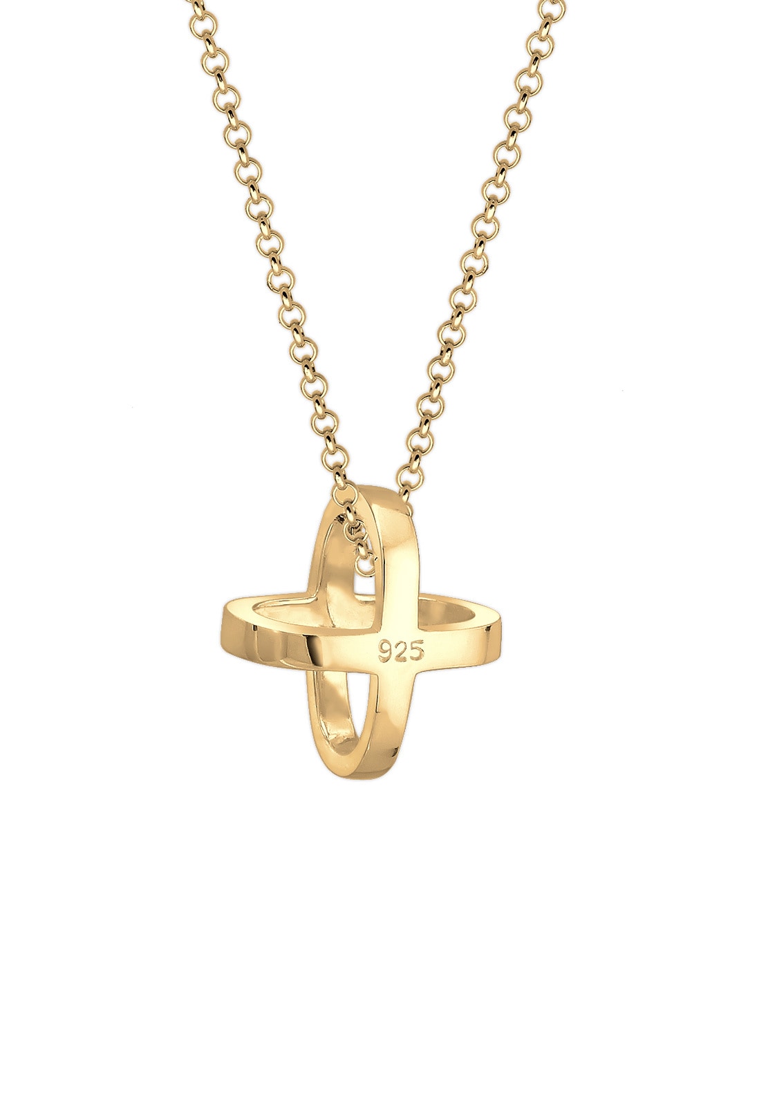 Elli Kette mit Anhänger »Halskette Kreuz 925 Sterling Silber«