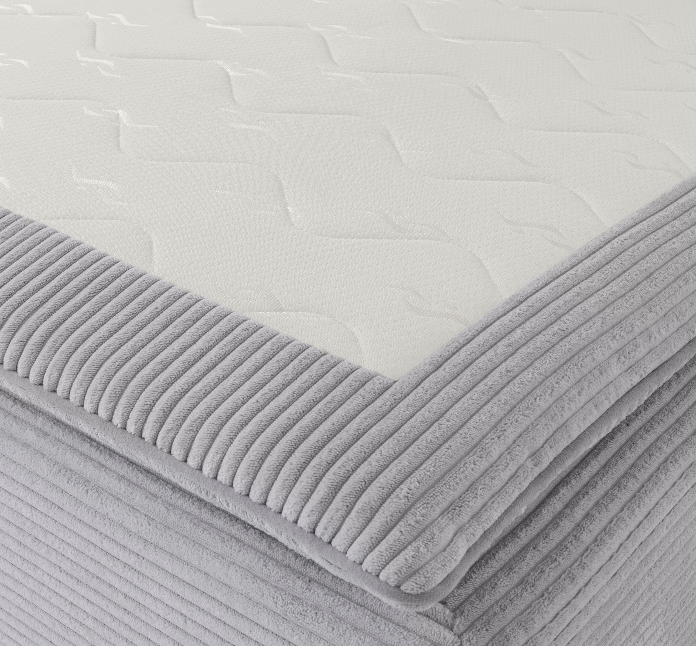 INOSIGN Ecksofa »Boxspringbett Night & Day L-Form mit Dauer-Schlaffunktion mit Armlehne«, mit Boxspring-Bettfunktion 180x200 cm und Bettkasten, Dauerschläfer!