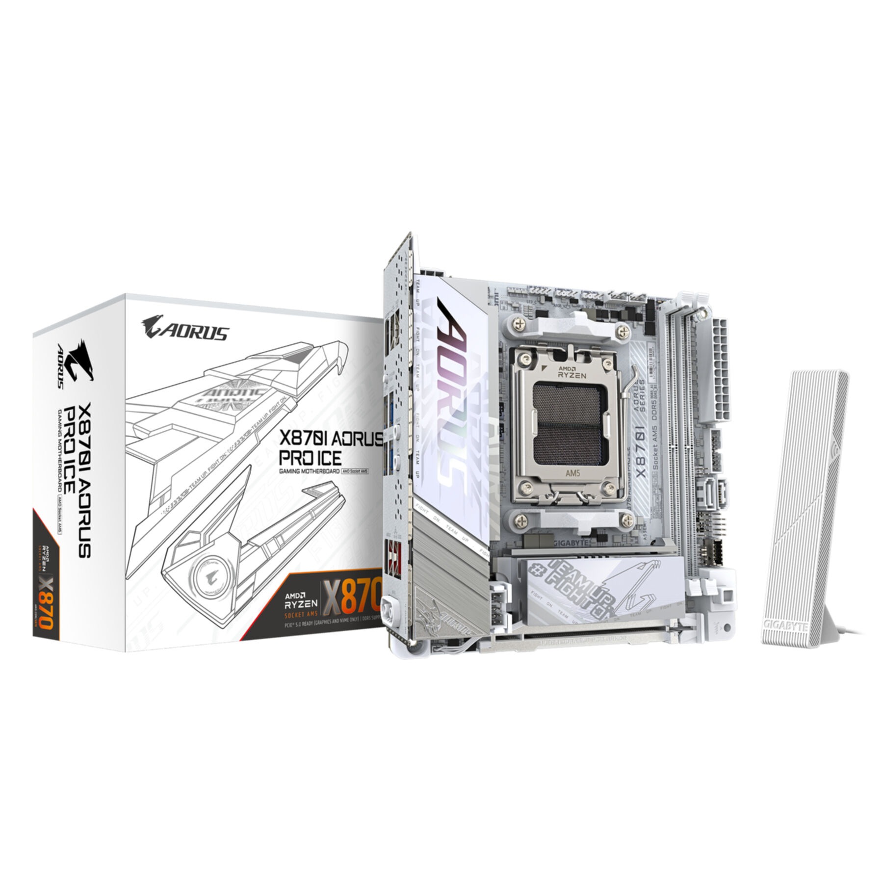 Gigabyte Mainboard »X870I AORUS PRO ICE Mainboard - Unterstützt AMD Ryzen 9000er-Serie CPU«
