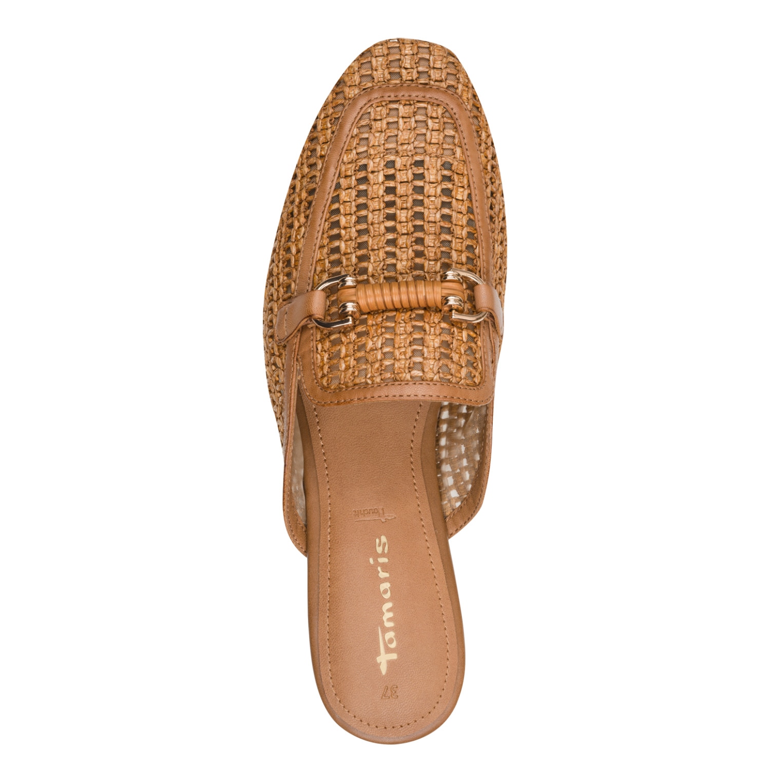 Tamaris Sabot  , Blockabsatz, Schlupfschuh, Businessschuh mit Schmuckelelment