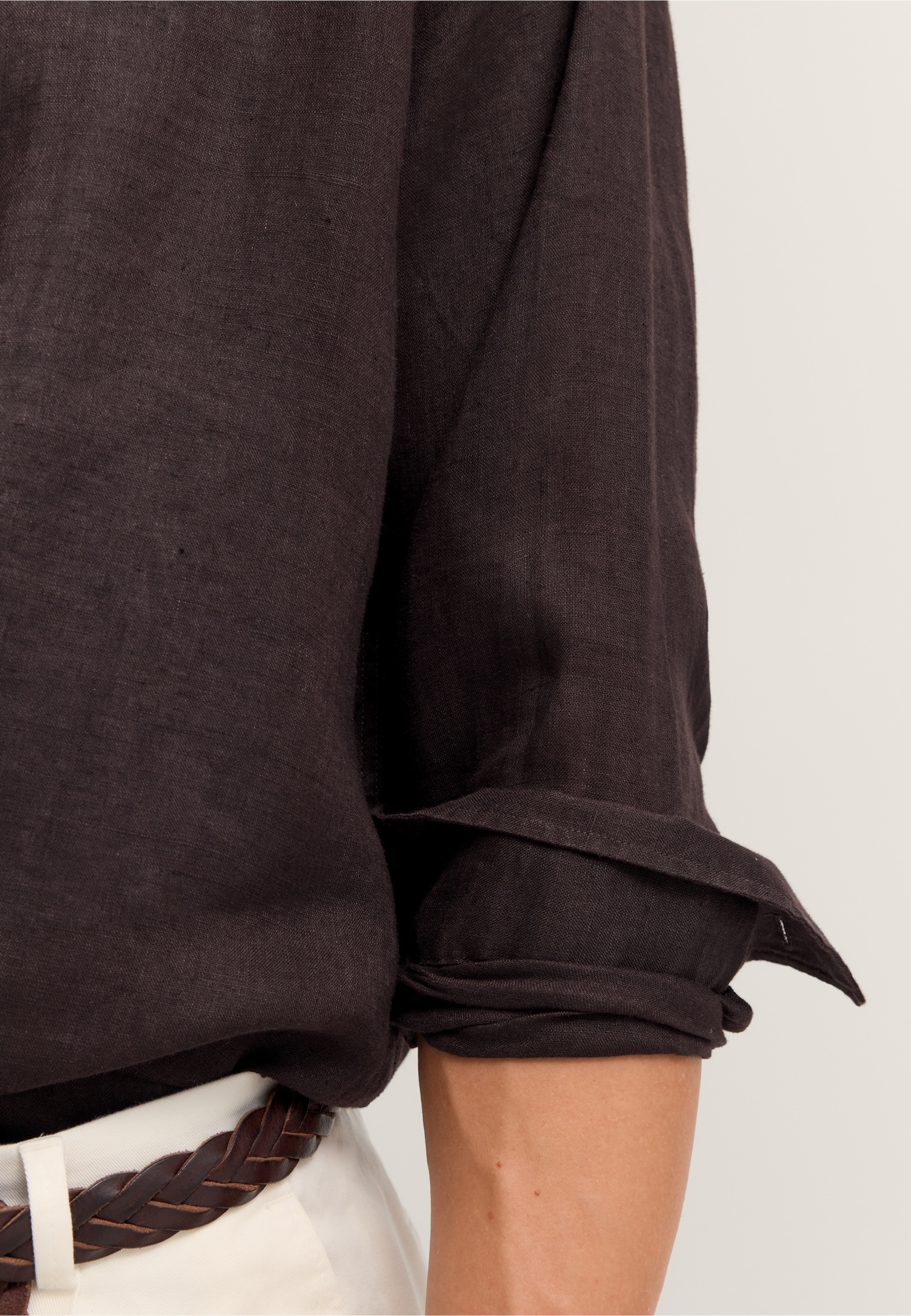 bugatti Leinenhemd »Modern Fit« mit Kentkragen