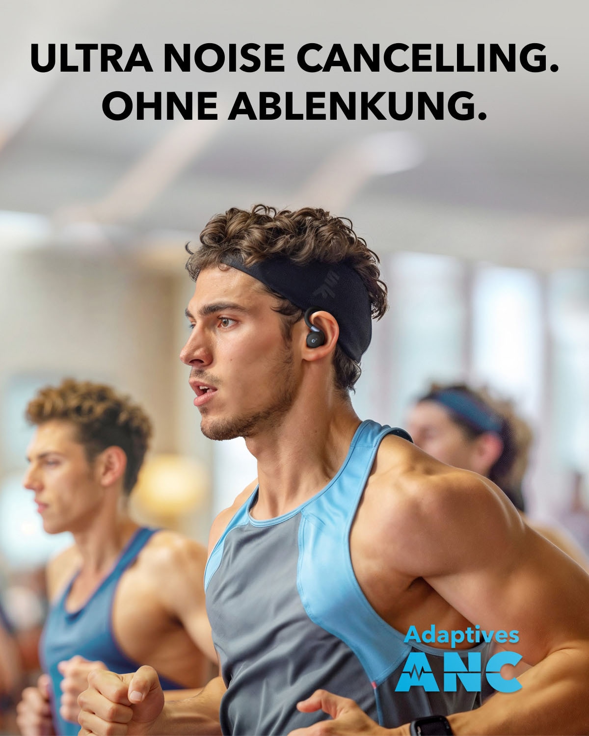 Anker wireless In-Ear-Kopfhörer »soundcore Sport X20« Bluetooth Adaptive Noise-Cancelling | integrierte Steuerung für Anrufe und Musik