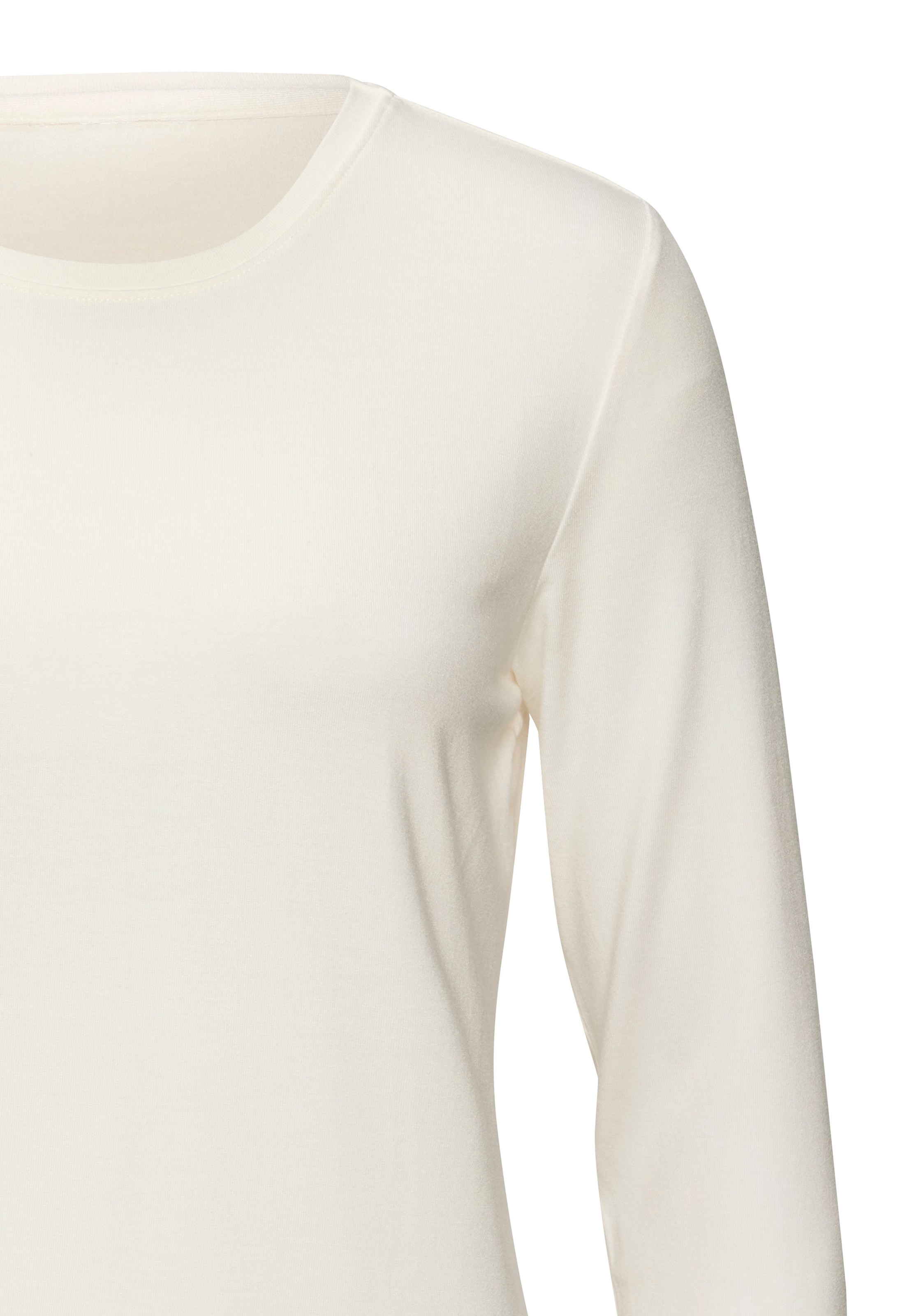 LASCANA Langarmshirt »aus weichem Viskose-Stretch«