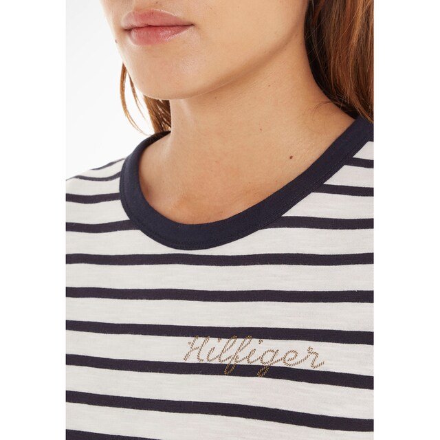 GOLD SS«, Hilfiger mit OTTO kaufen C-NK Logoschriftzug HILFIGER »SLIM bei Rundhalsshirt Tommy Hilfiger Tommy