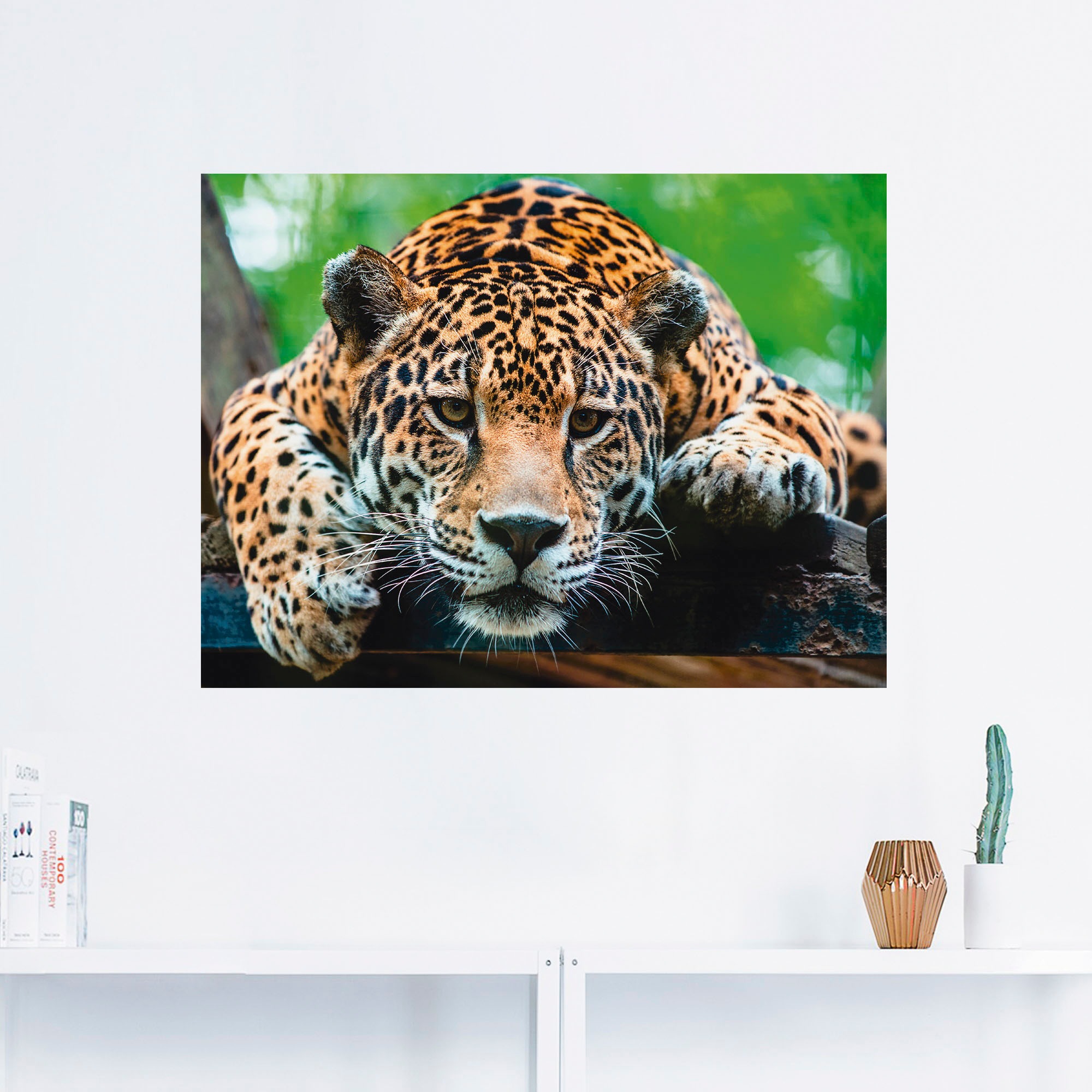 Artland Wandbild »Südamerikanischer Jaguar«, Wildtiere, (1 St.), als Alubild, Outdoorbild, Leinwandbild, Poster, Wandaufkleber
