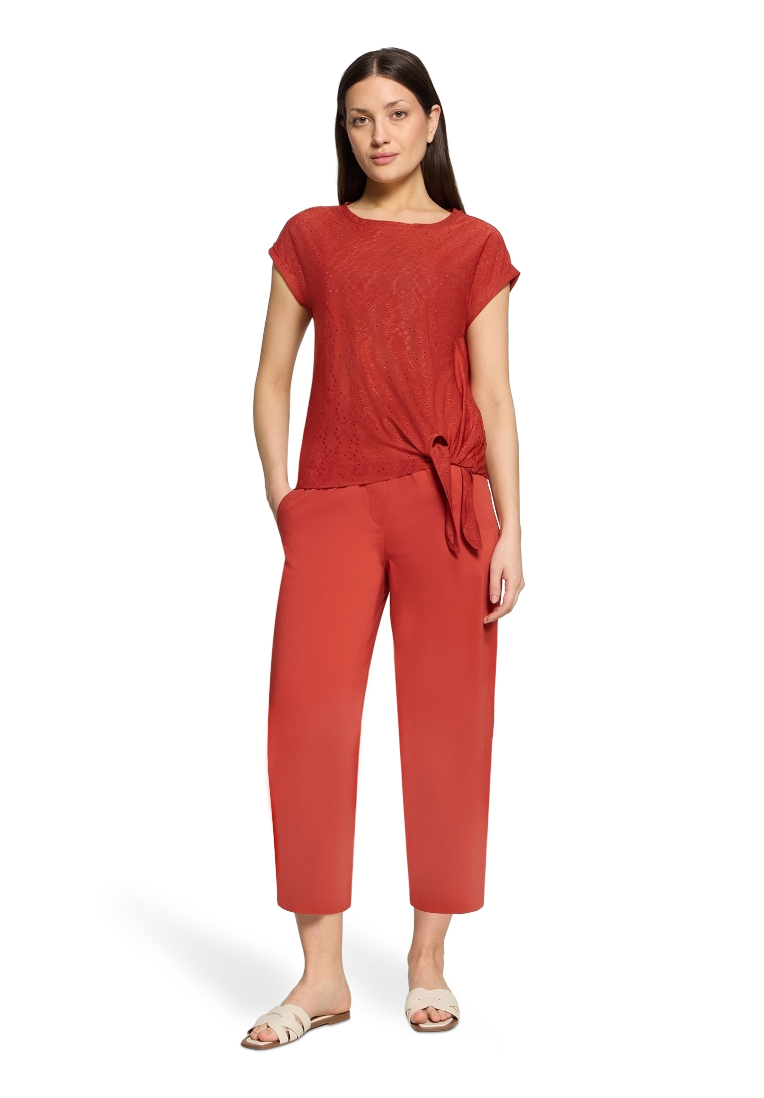Betty&Co Rundhalsshirt »Casual-Shirt mit Struktur«