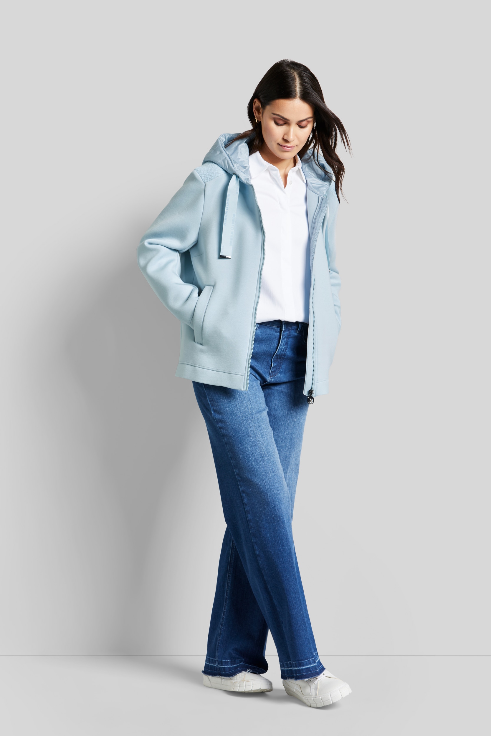 bugatti Blouson, mit Kapuze, mit Nylonkapuze