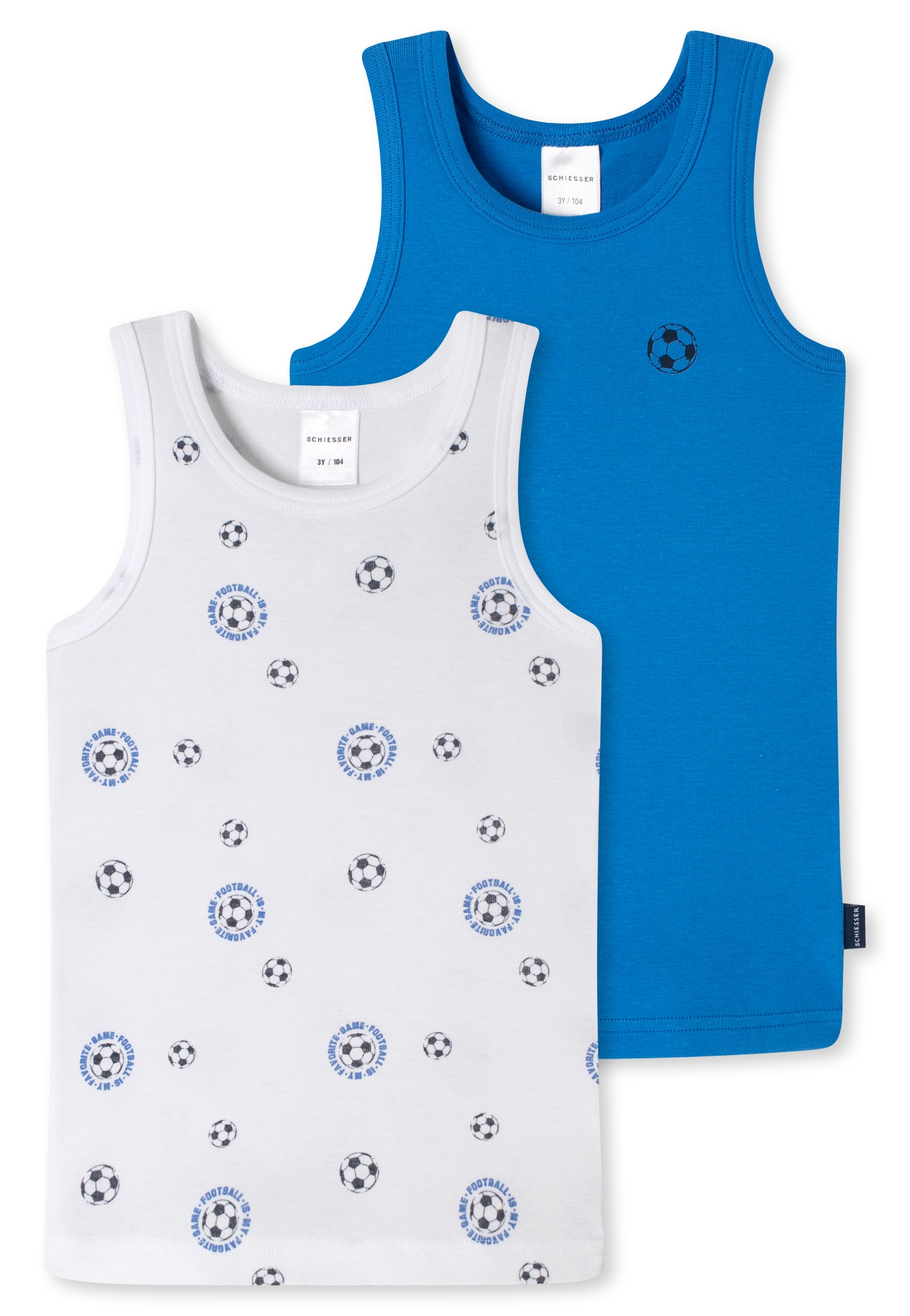 Schiesser Unterhemd, (2er-Pack), mit Fußball-Motiv kaufen bei OTTO