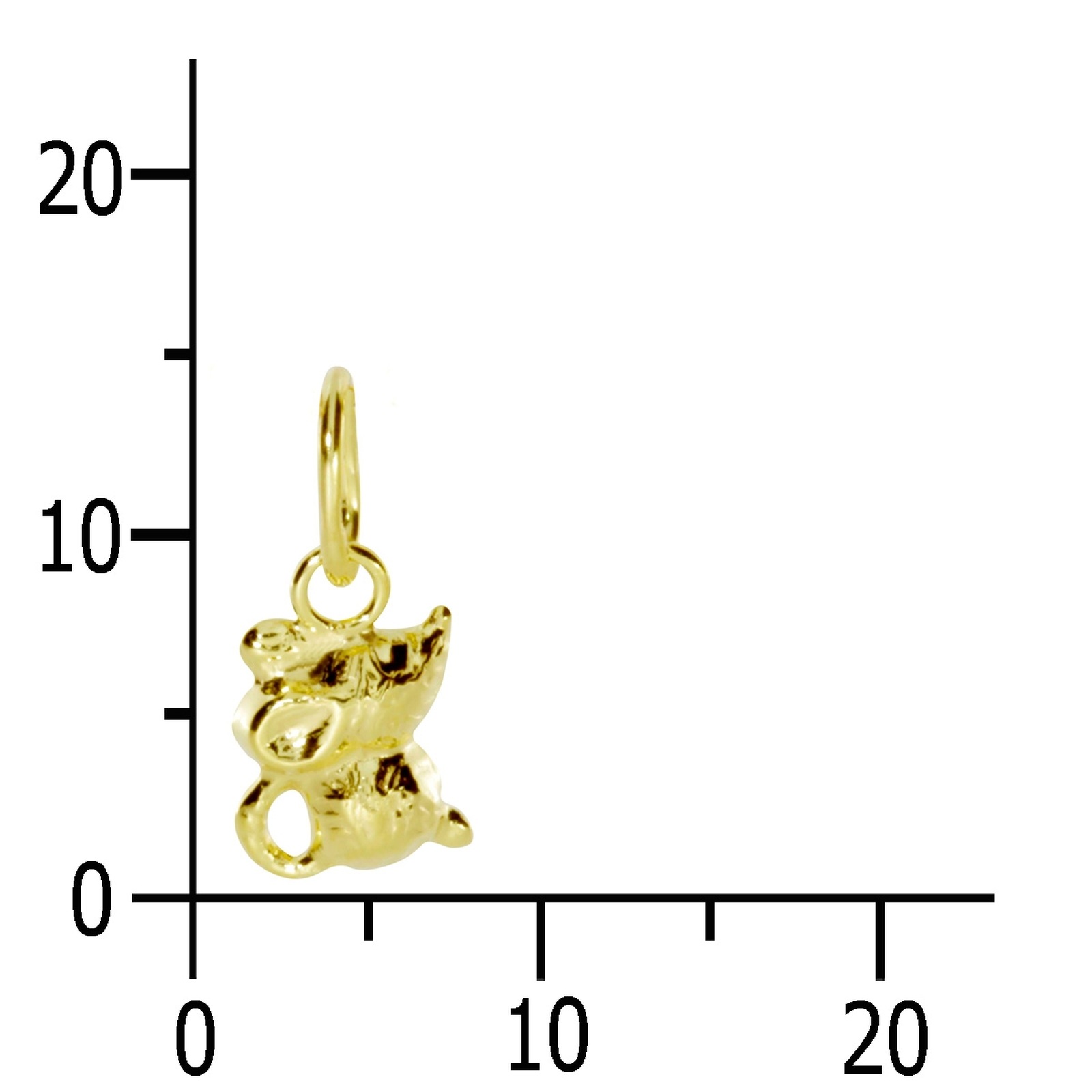 OSTSEE-SCHMUCK Kettenanhänger »- Mäuschen - Gold 333/000 -,«
