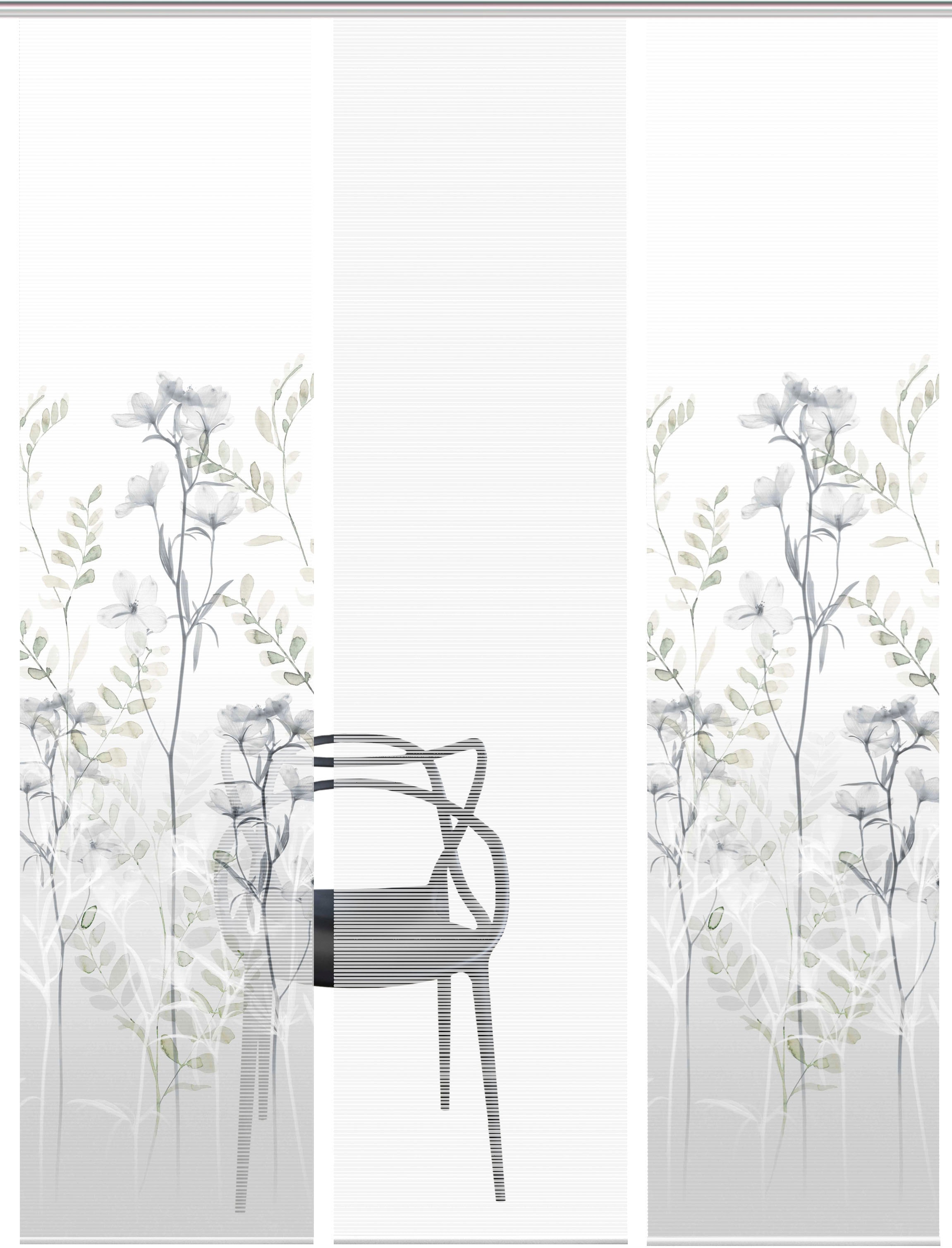 Vision S Schiebegardine »HELVIN 3er SET« Paneelwagen 3 Stk. tlg. Schiebevorhang Digidruck 3er Set HELVIN