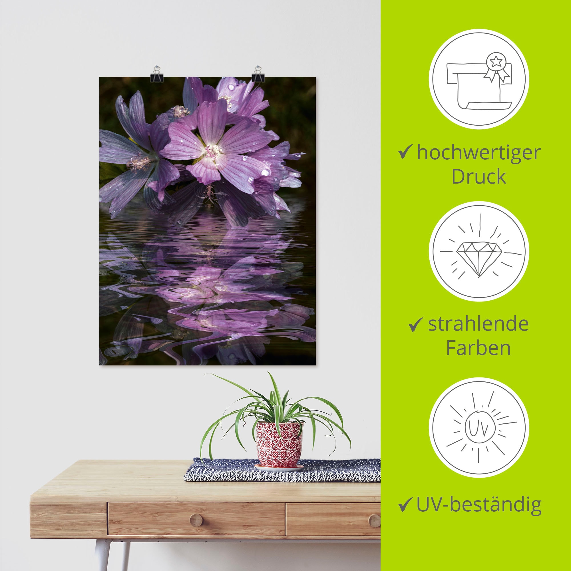 Artland Wandbild »Malventee«, Spa Bilder, (1 St.), als Poster in verschied. Größen