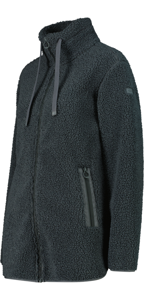 CMP Fleecejacke »WOMAN LONG JACKET« lange Jackenform, aus Polyester, auch in großen Größen