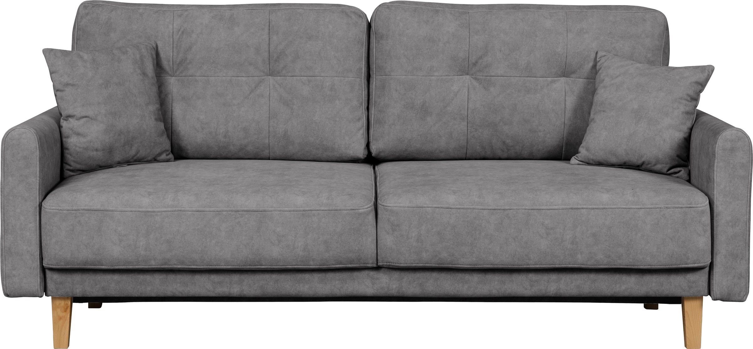 Home affaire 2-Sitzer »TRIPLO mit Wellenunterfederung, Maße B/T/H: 165/100/89 cm«, Sofa mit Steppung im Rückenbereich, incl. Rückenkissen und Zierkissen