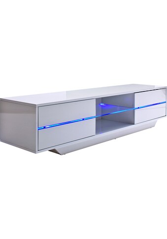 MCA furniture Lowboard »Blues«, mit LED Beleuchtung weiß hochglanz kaufen