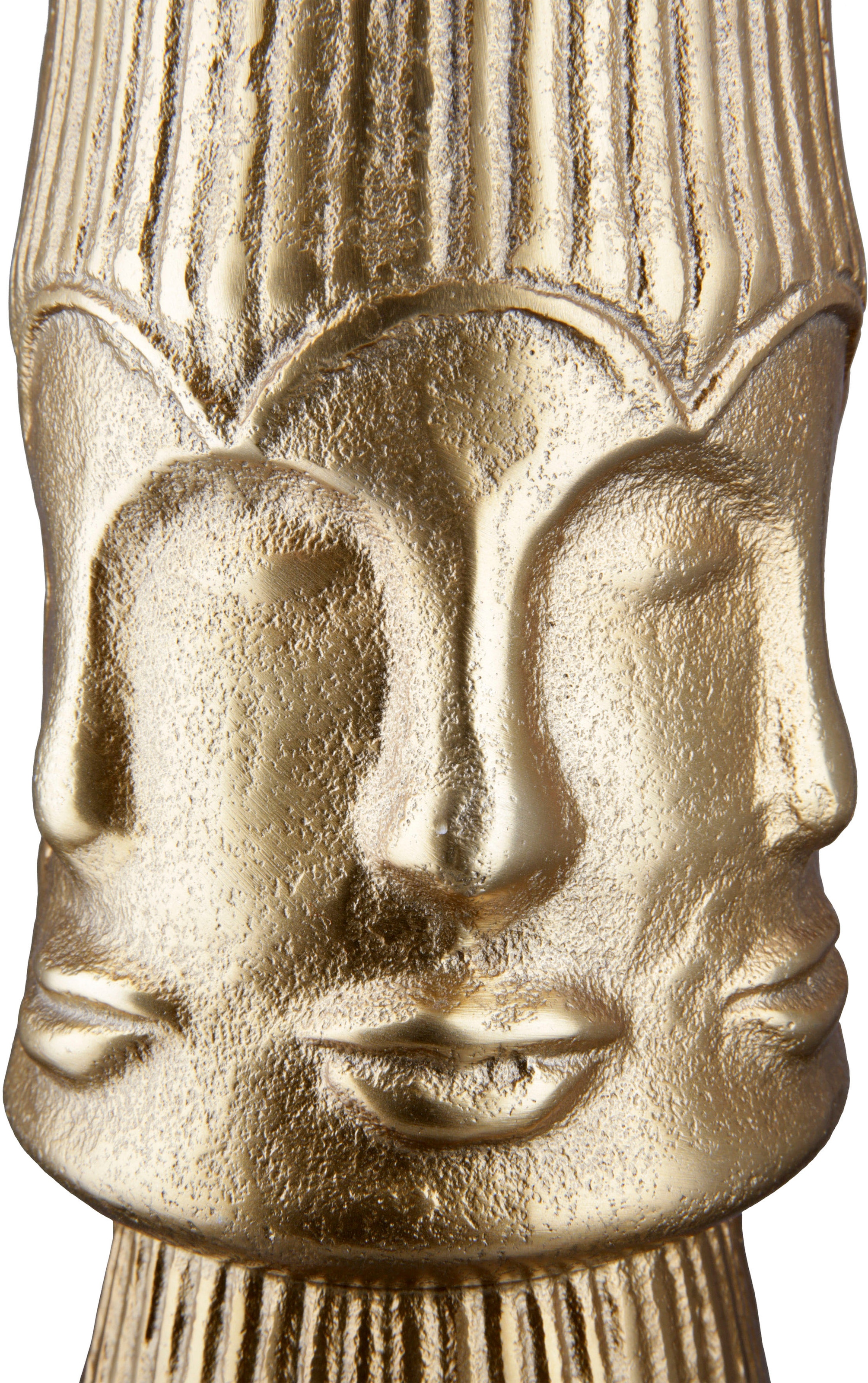 GILDE Dekovase »Face«, (1 St.), Vase aus Aluminium, Dekoobjekt