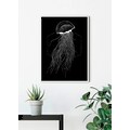 Komar Poster »Jellyfish Black«, Tiere, Höhe: 70cm