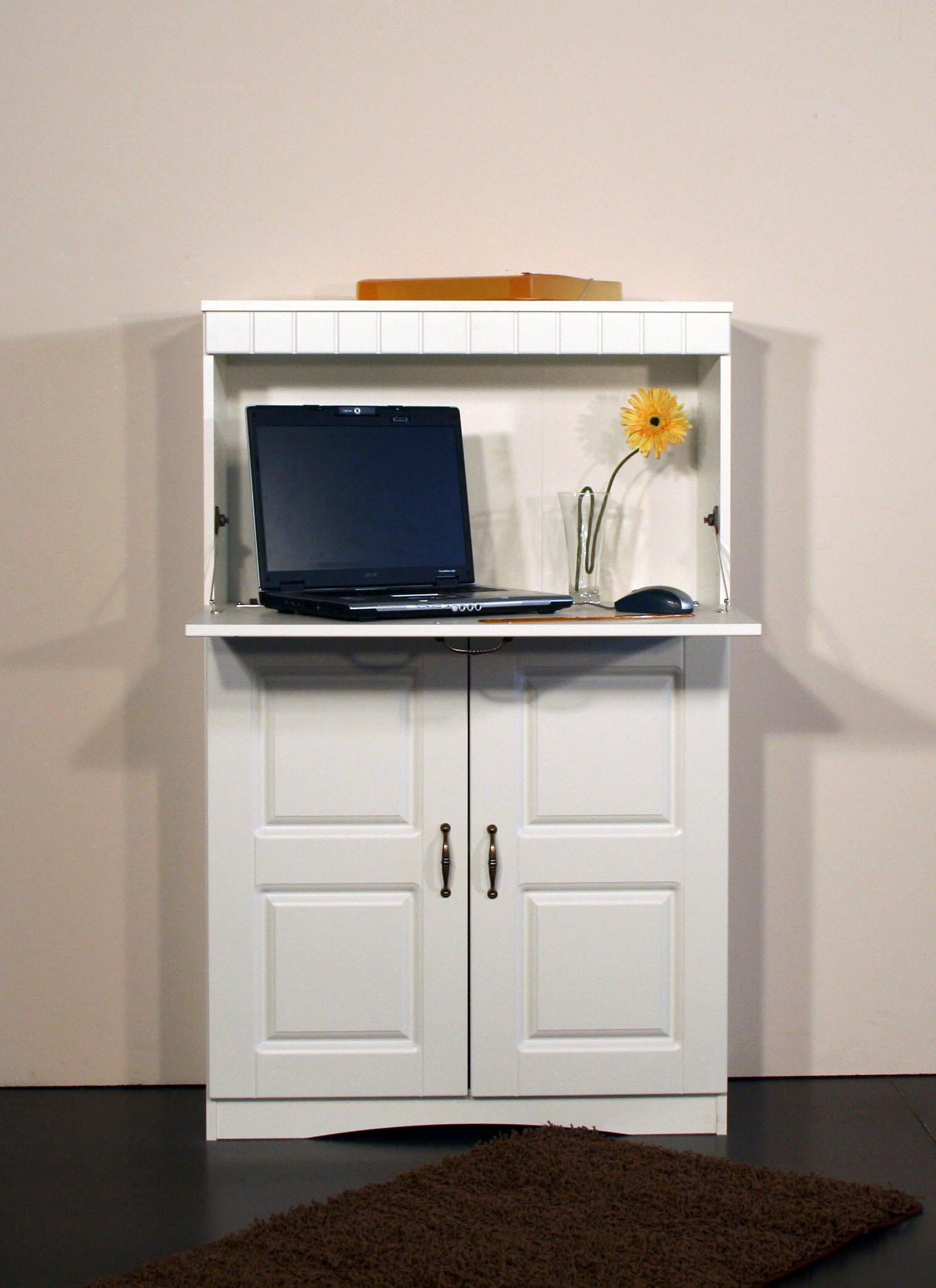 Sekretär »HANS, Schreibtisch,«, kompakter PC-Schrank im Landhausstil, Breite 78 cm,...