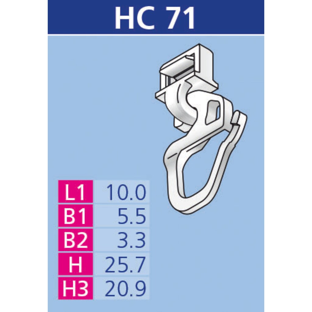 HINNO Klick-Gleiter »hinno-clic HC71«, (20 St.)