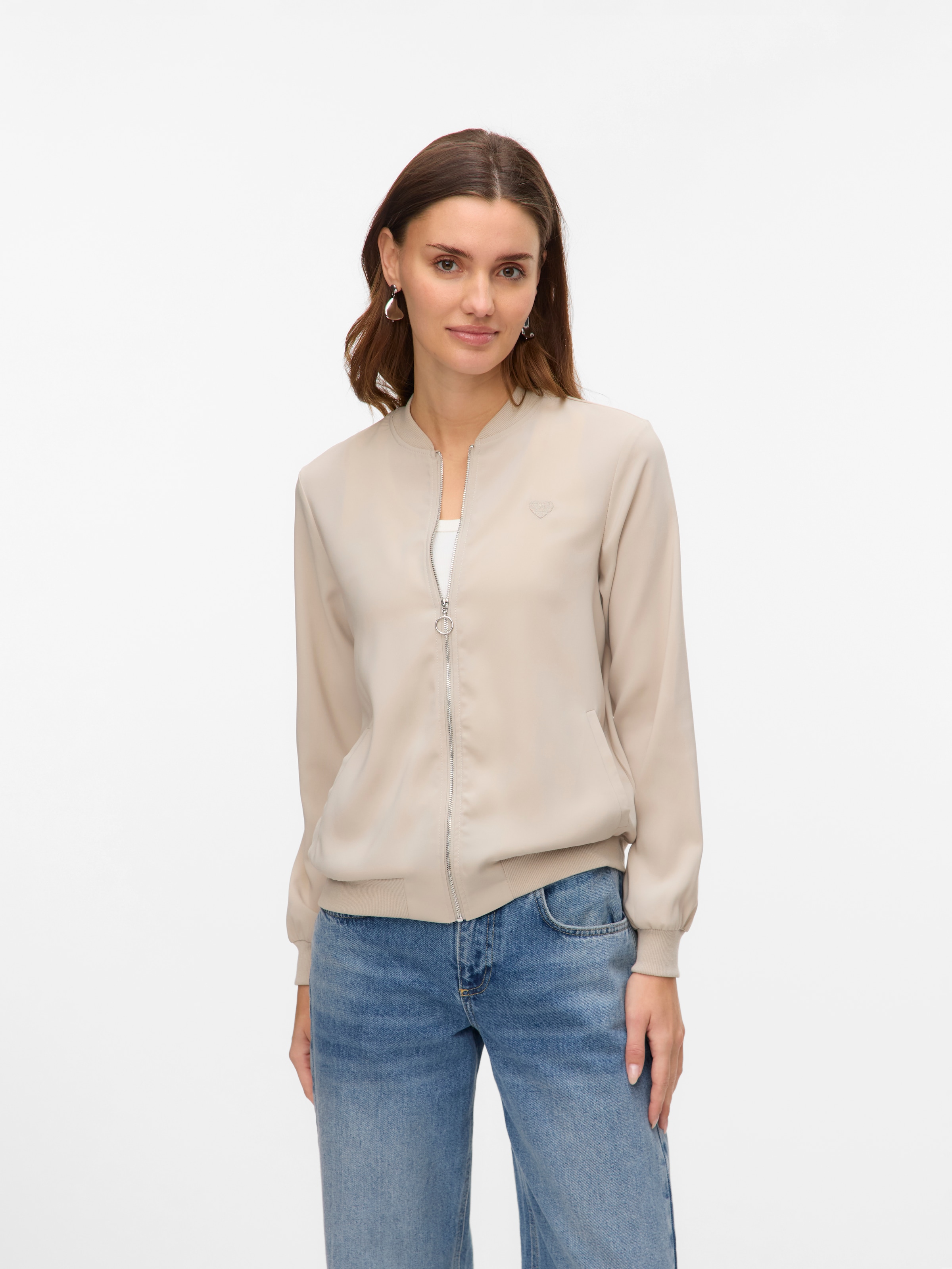 Vero Moda Blouson »VMCOCO L/S BOMBER AOP WVN NOOS« Materialmix