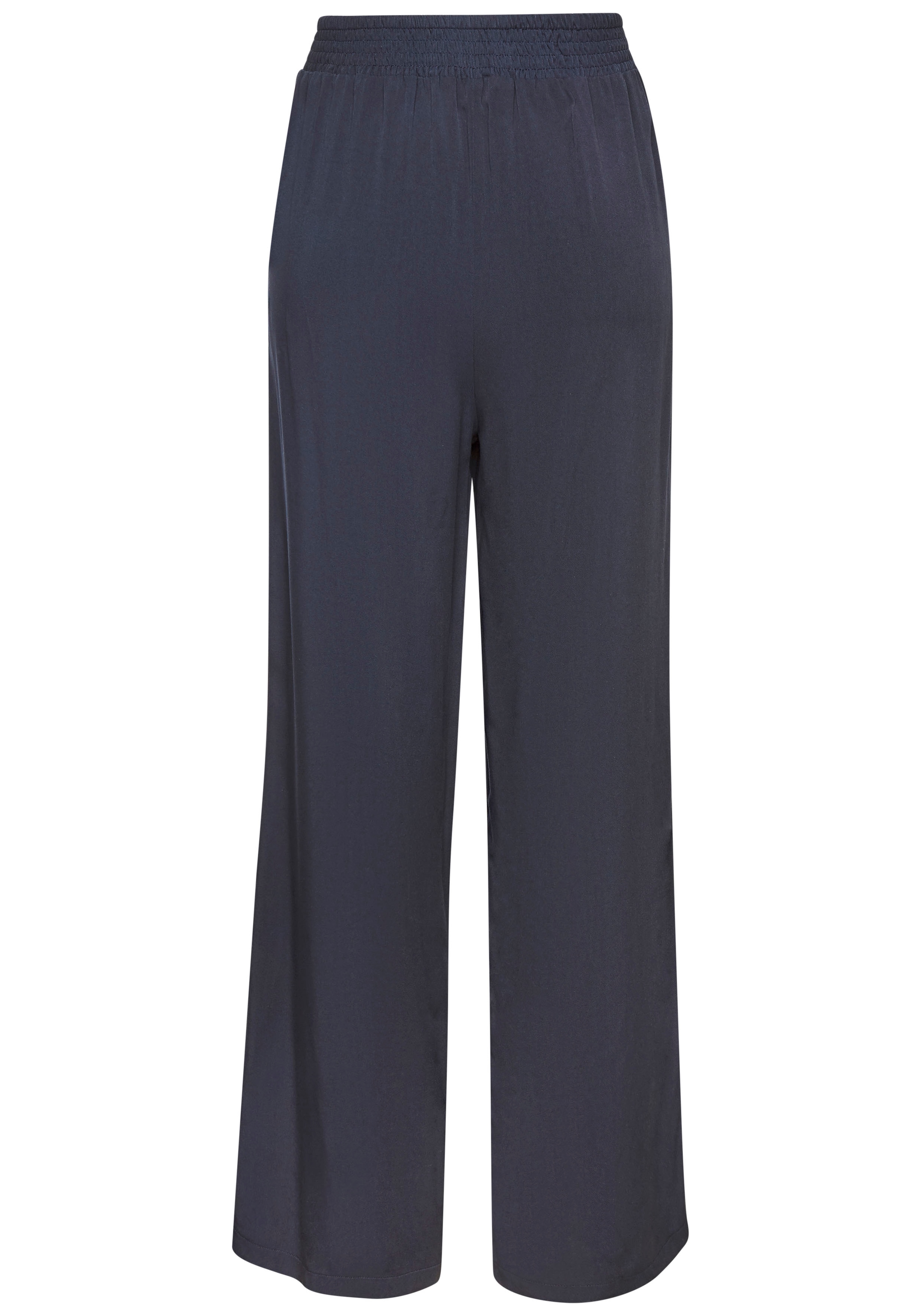 Vivance Palazzohose, mit Zierkette, Bundfaltenhosen, Schlupfhose, elegant