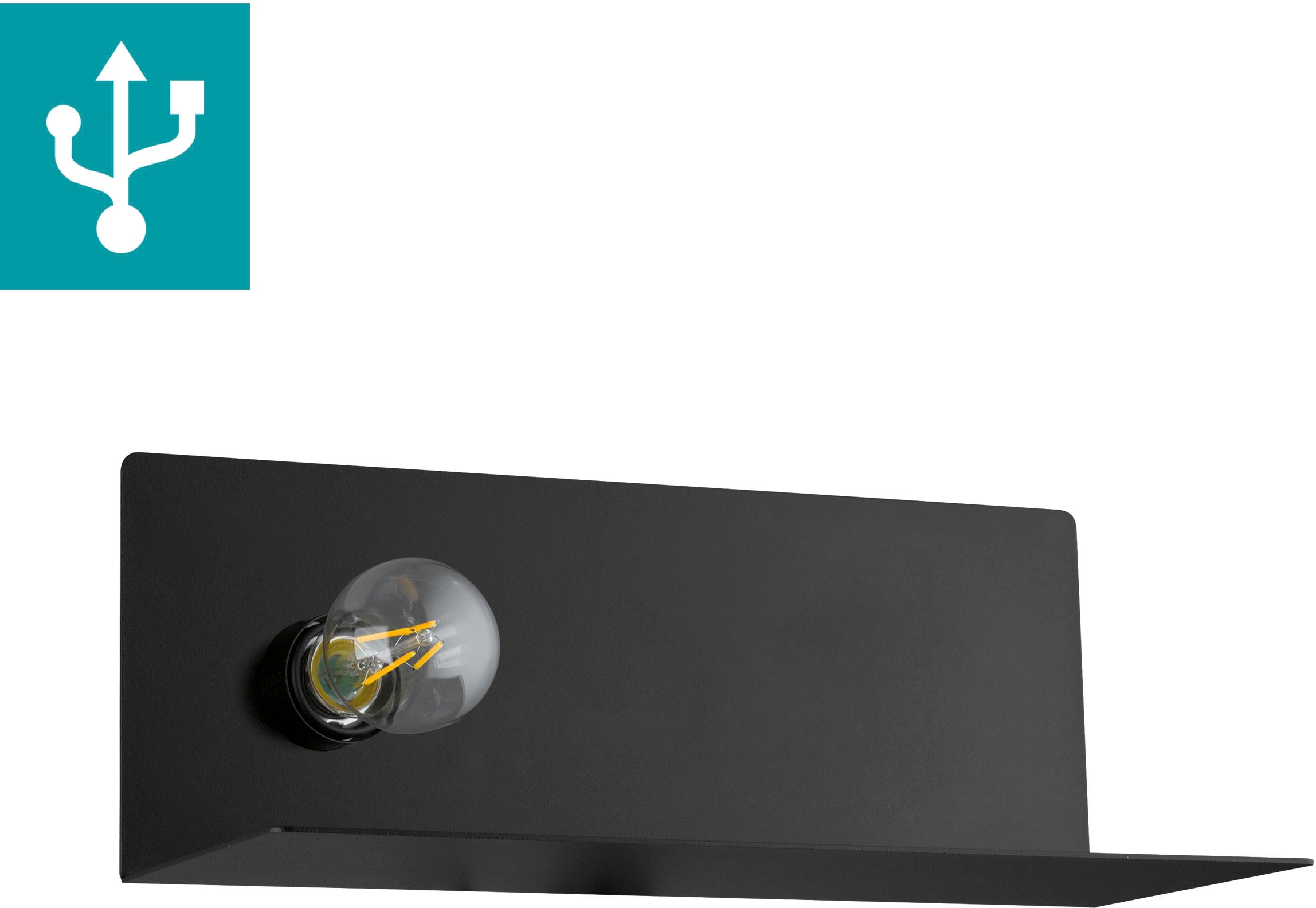 EGLO Wandleuchte »CIGLIE«, E27, USB-Anschluss