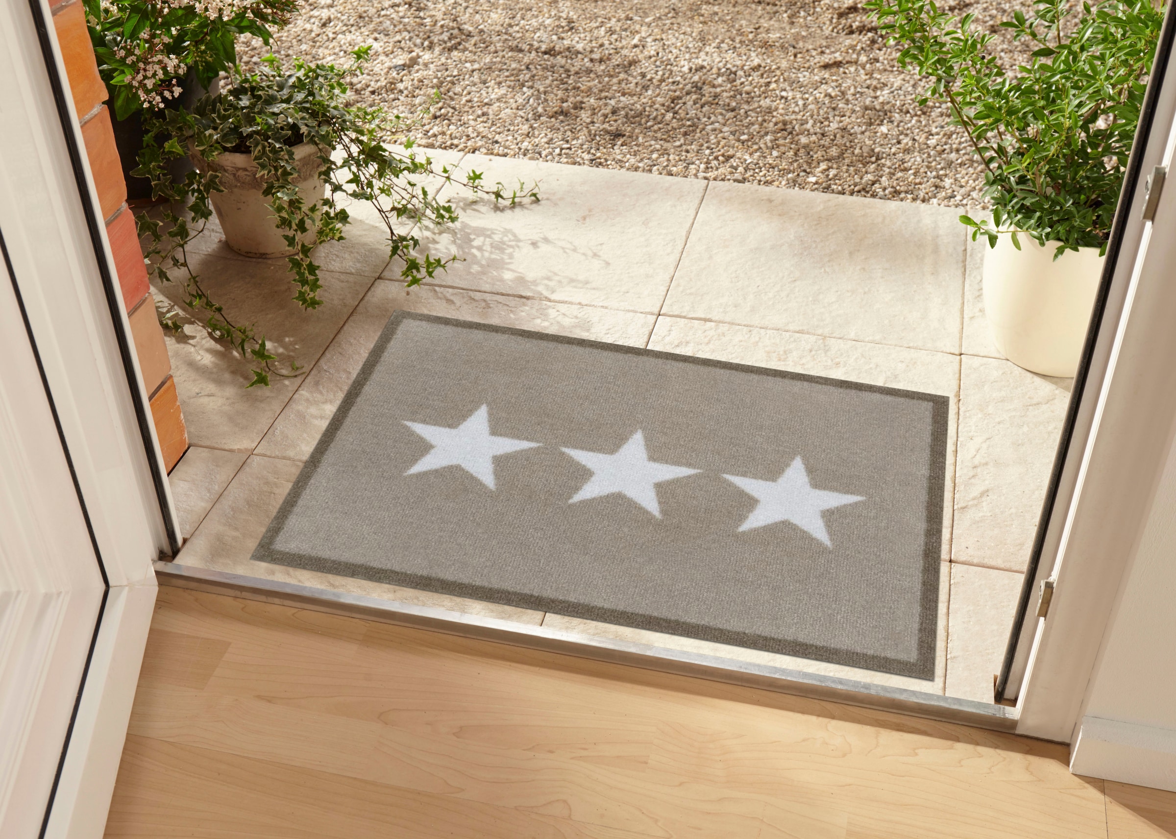 HANSE Home Fußmatte »Sterne«, rechteckig, Schmutzfangmatte, Innen und Außen, Rutschfest, Wetterfest, Waschbar