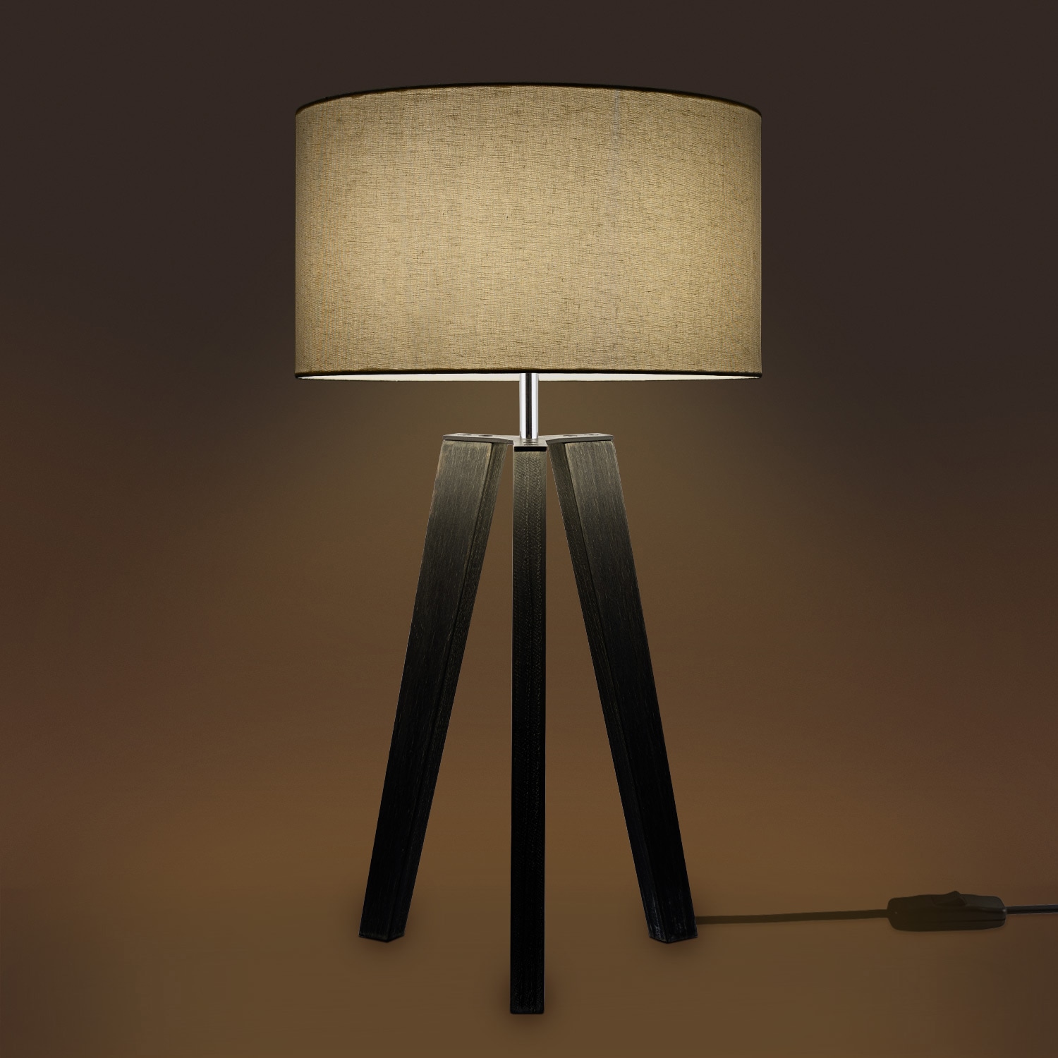 Paco Stehlampe E27 LED Home Vintage Lampe Shop uni Wohnzimmer Tischleuchte Fuß OTTO im »Canvas flammig-flammig, 1 Online Color«, Skandinavischer bestellen Stil