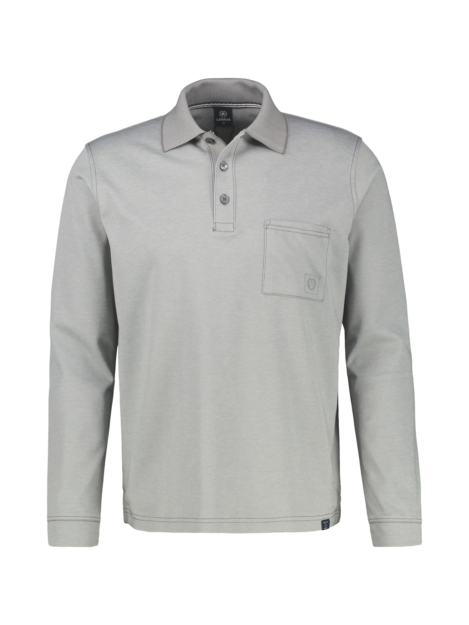 LERROS Poloshirt »Langarm Polo mit Brusttasche in Grossen Grössen«