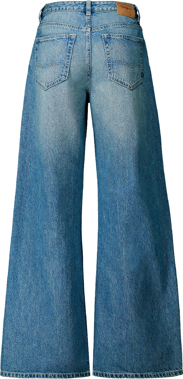 Pepe Jeans Weite Jeans »LINA MW WIDE LEG VERDE BLU« aus Baumwoll-Denim, mittlere Leibhöhe
