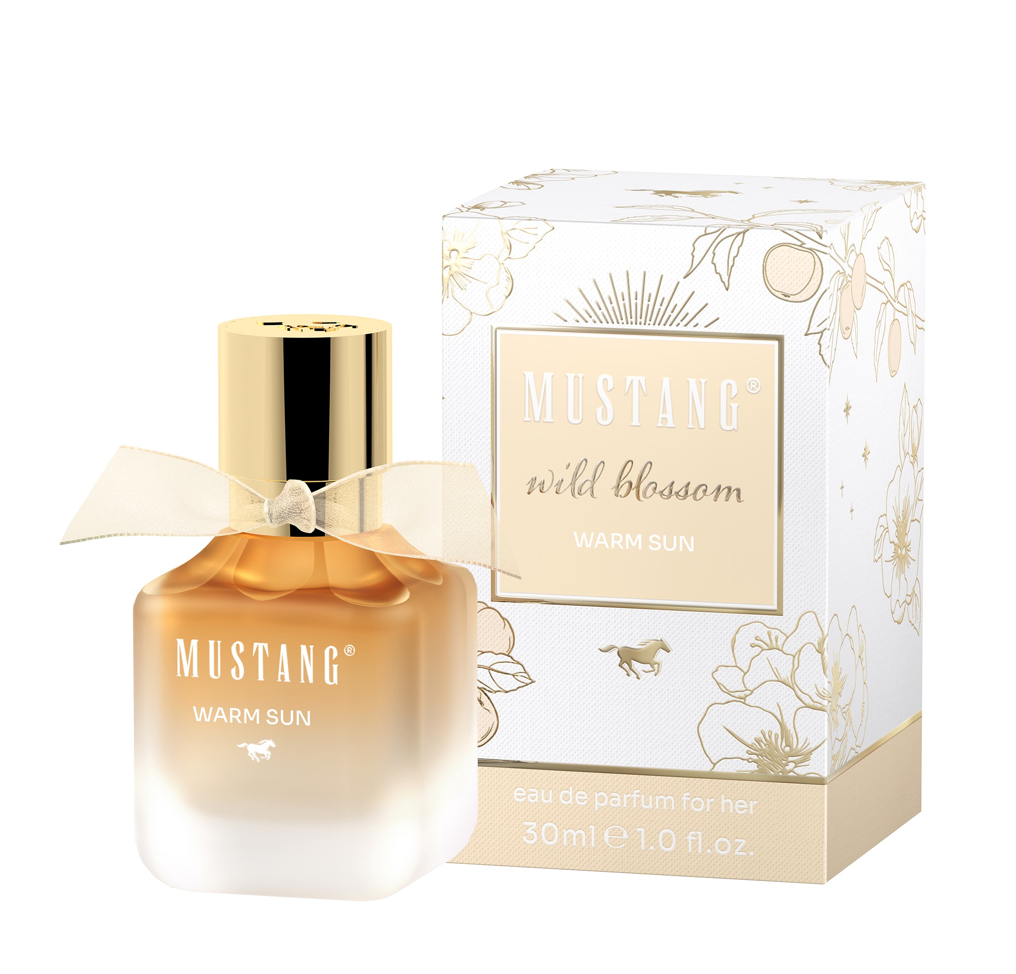 MUSTANG Eau de Parfum »wild blossom WARM SUN« mit 30 ml Inhalt, flüssig