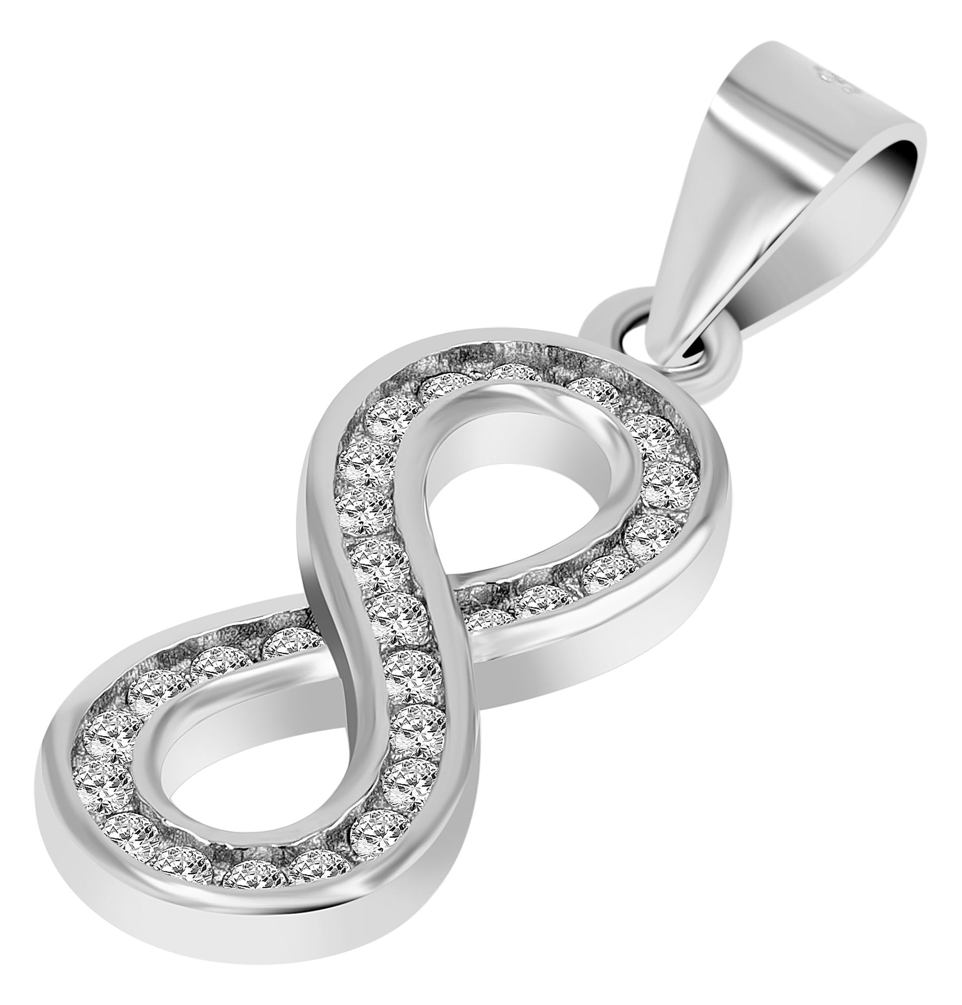 Adelia´s Kettenanhänger »Damen Anhänger ¿ Unendlichkeitszeichen Anhänger aus 925 Silber«