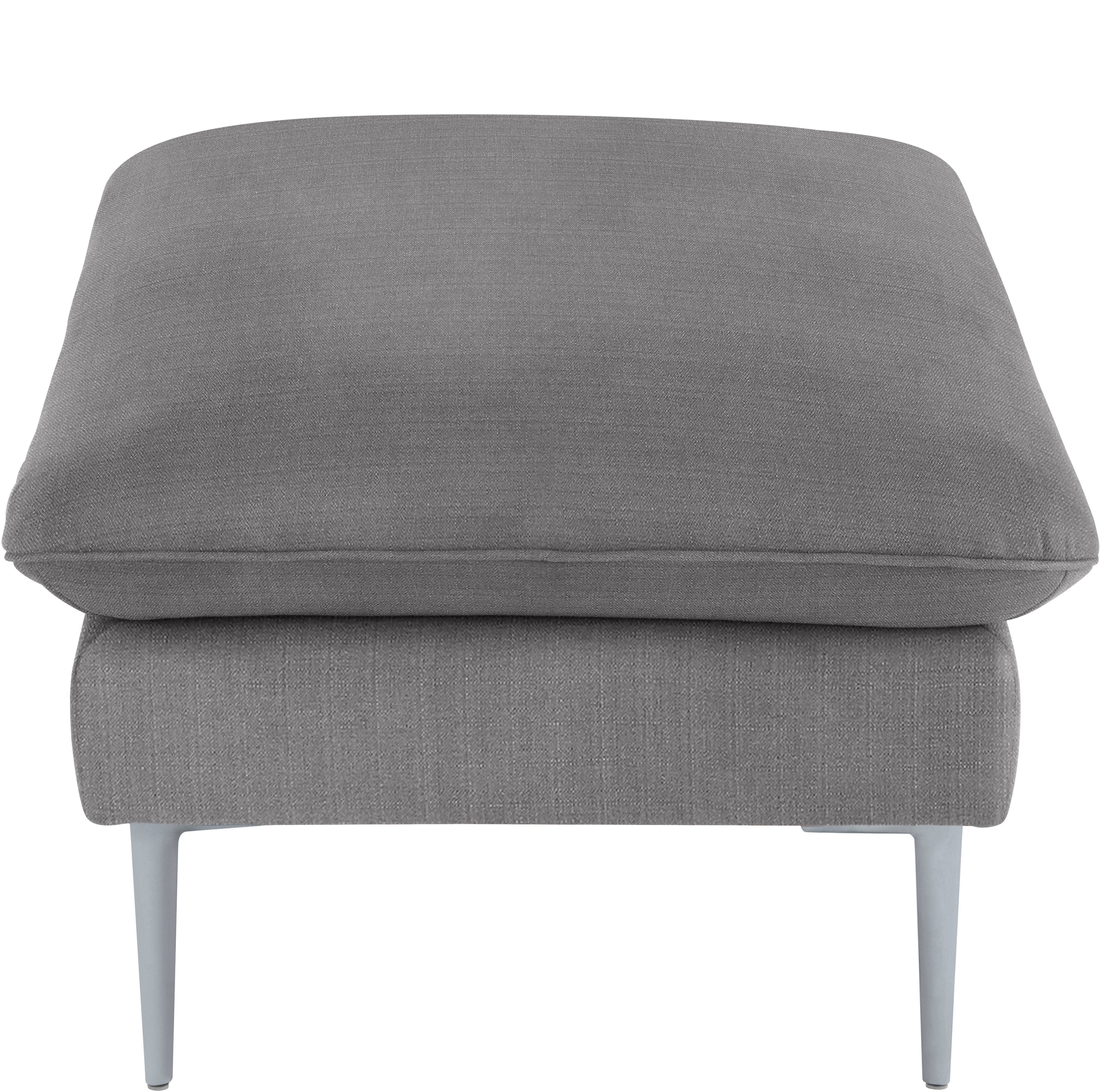 W.SCHILLIG Hocker »enjoy&MORE« Füße silber matt, Breite 106 cm