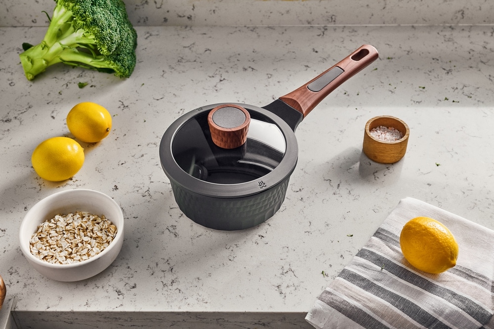 RESTO Kitchenware Kasserolle »Capella, Soßentopf 1,4 l, antihaftbeschichtet und spülmaschinenfest« 2 Stk. tlg. Aluminiumguss